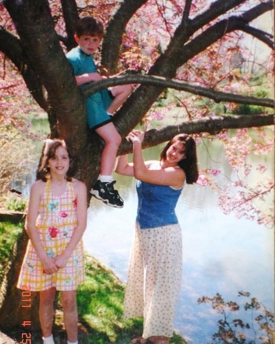 So yesterday was National Sibling day and since it&rsquo;s spring we will be getting this photo taken very soon! Love you two!
&bull;
&bull;
&bull;
#sisters
#siblings
#thetreephoto
#26years
#nationalsublingday
