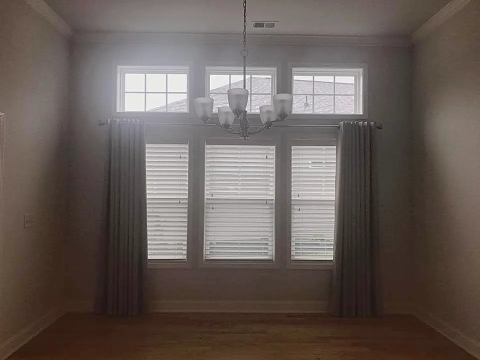2 1/2" Faux Wood Blinds with Grommet Panels