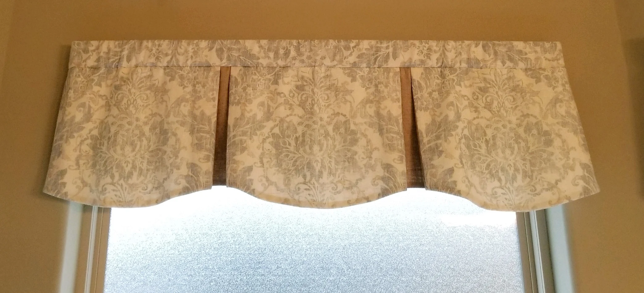 Custom Curved Box Pleat - Downtown Mist