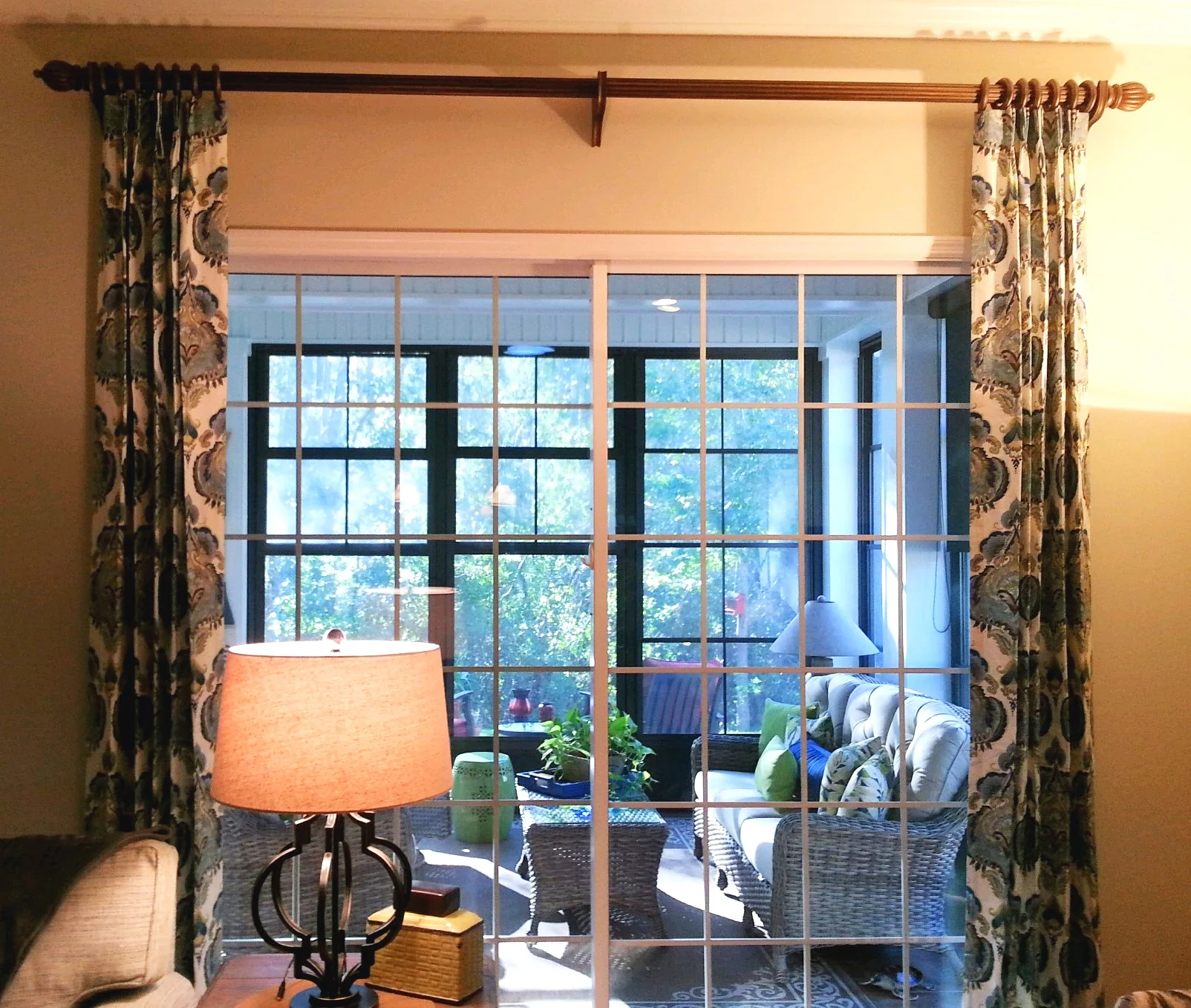 Custom Pinch Pleat Drapes on Rings