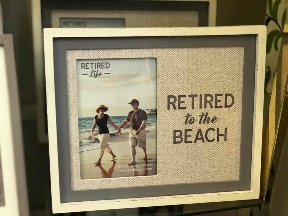 Retired to the Beach Frame