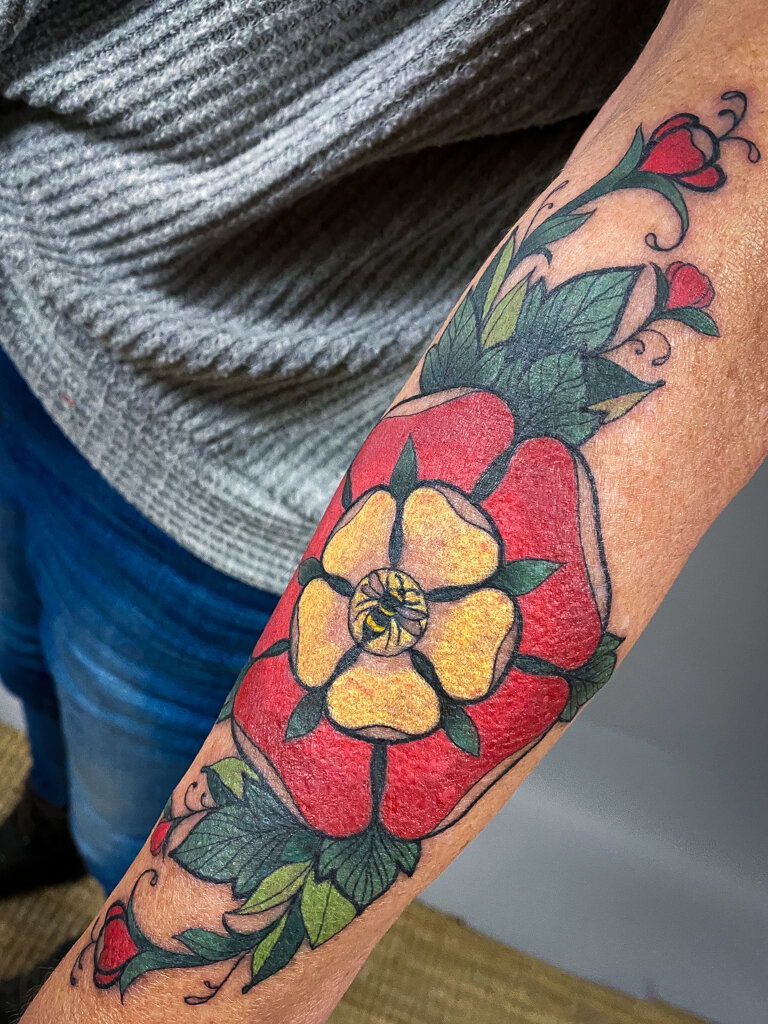 Lancashire Rose Tattoo 2
