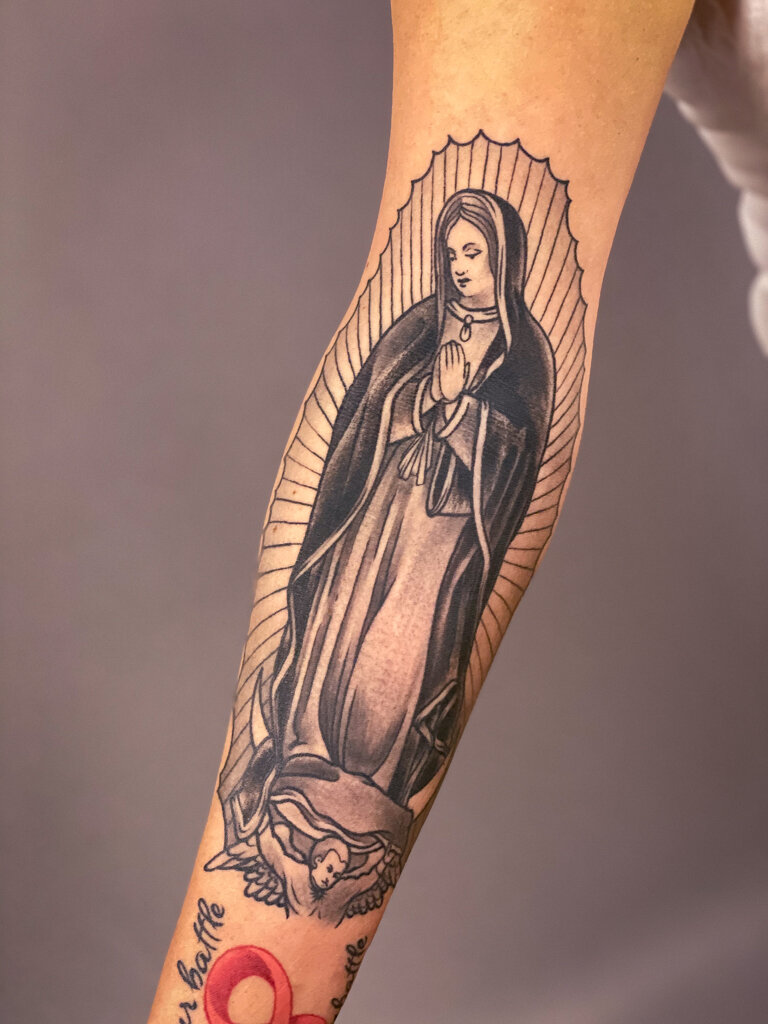 Virgin Mary Tattoo 2