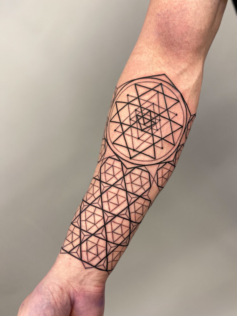 Sacred Geometry Forearm Tattoo