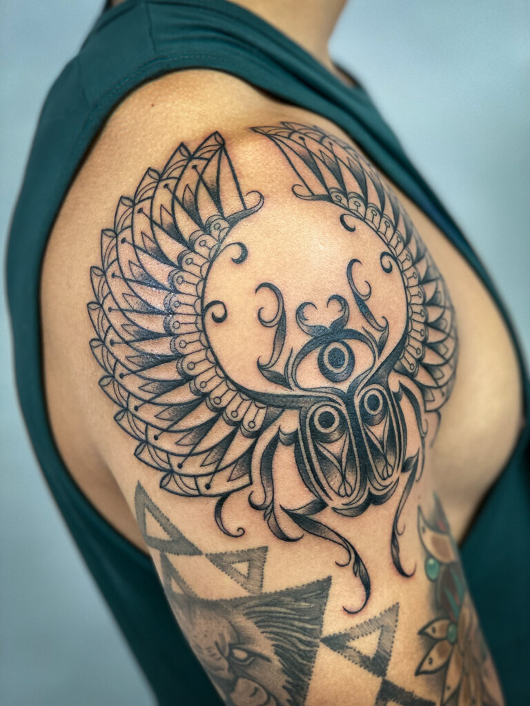Scarab Mandala Tattoo