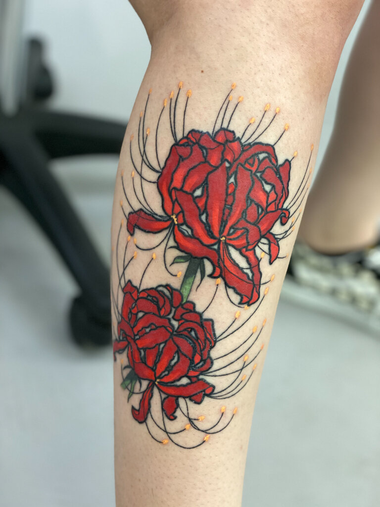 Spider Lily tattoo 4