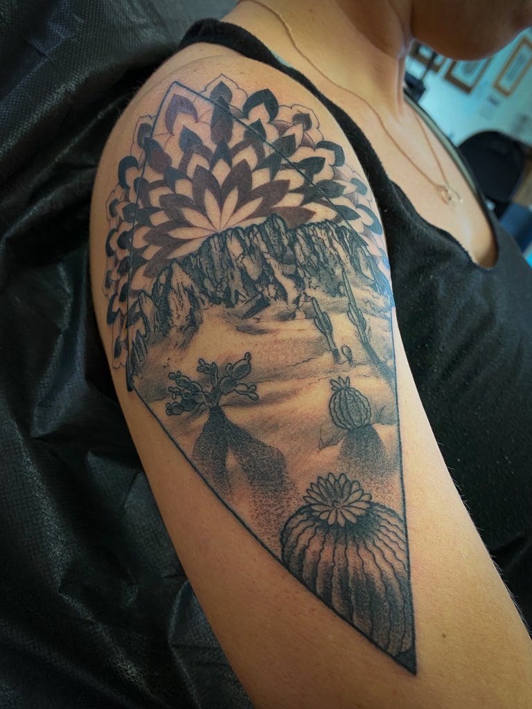 Superstition Mountains Tattoo 3