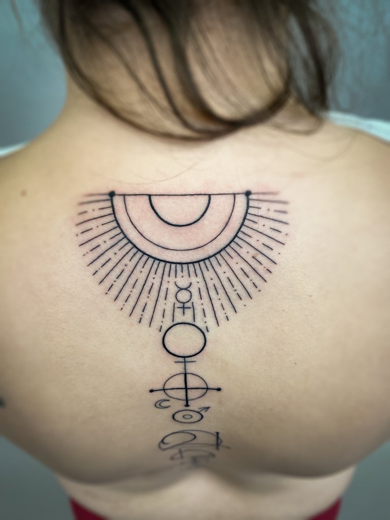 Alchemy Solar System Tattoo 2