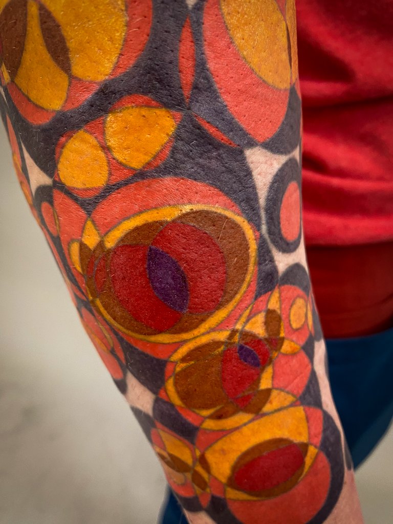 Abstract Art Color Tattoo Sleeve 5