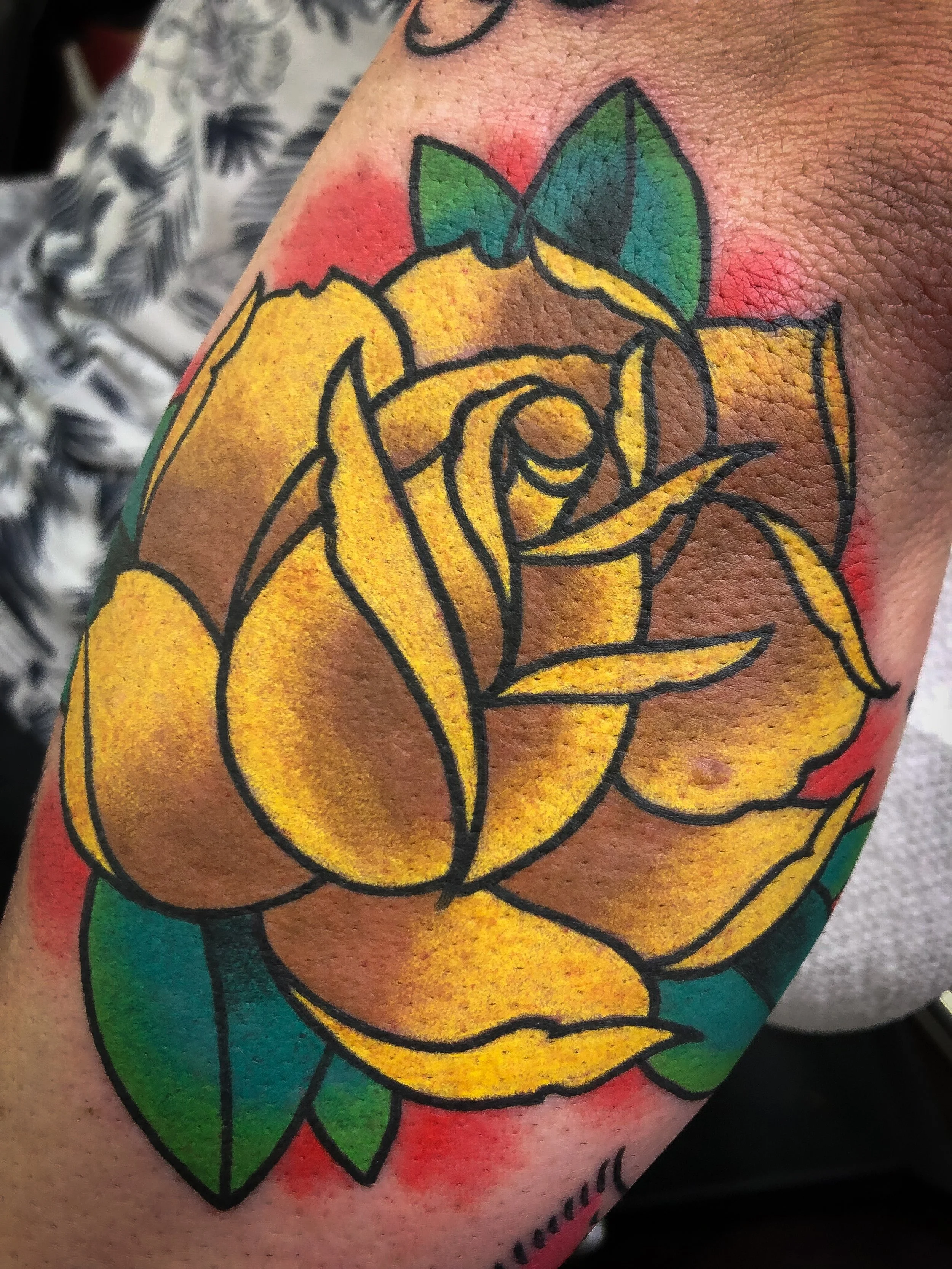 traditional yellow rose of texas tattoo.jpg
