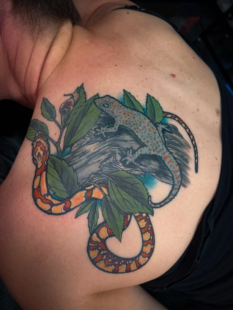 Snake and Lizard Coverup Tattoo.jpg