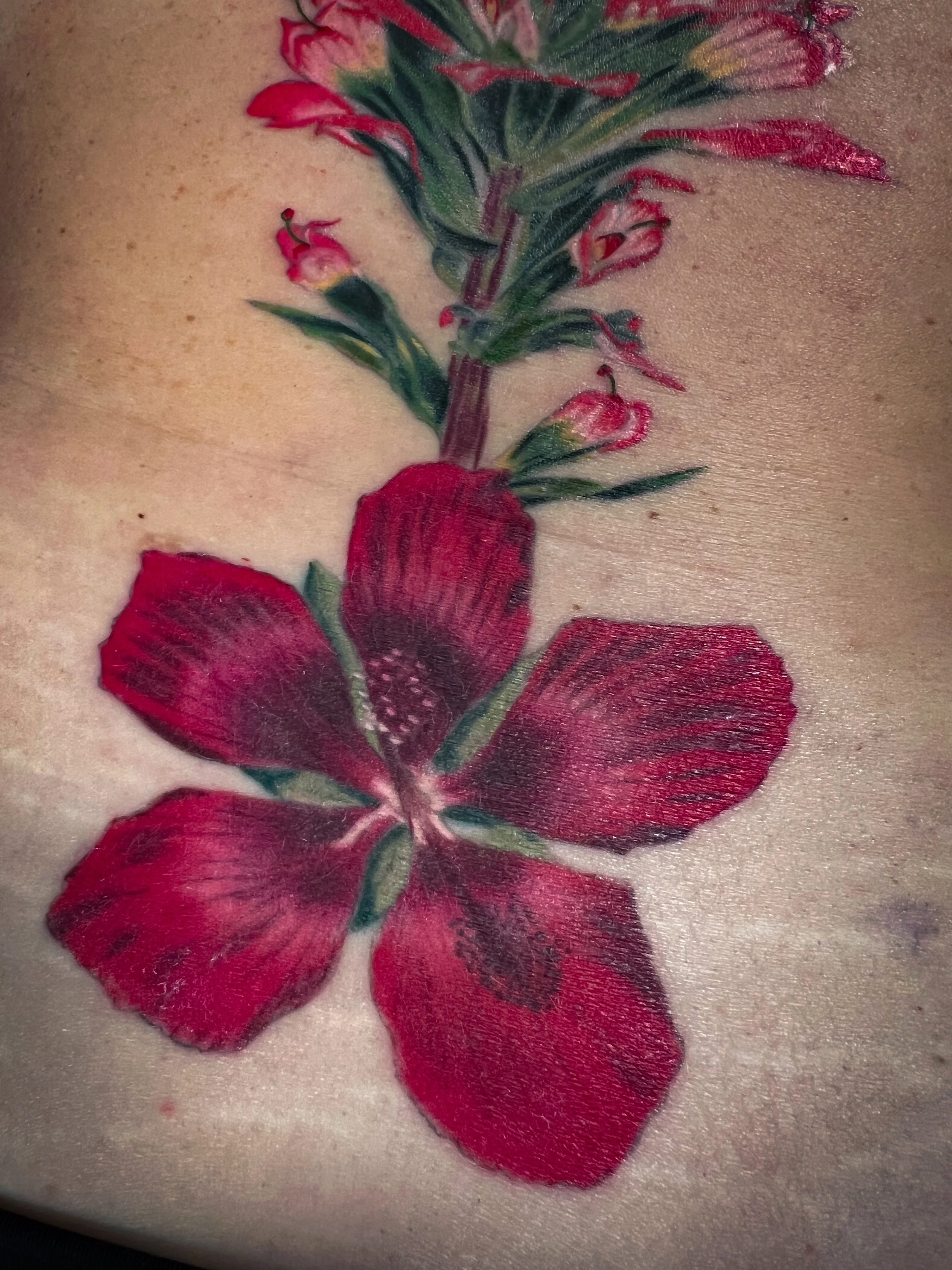 Chakra Floral back piece