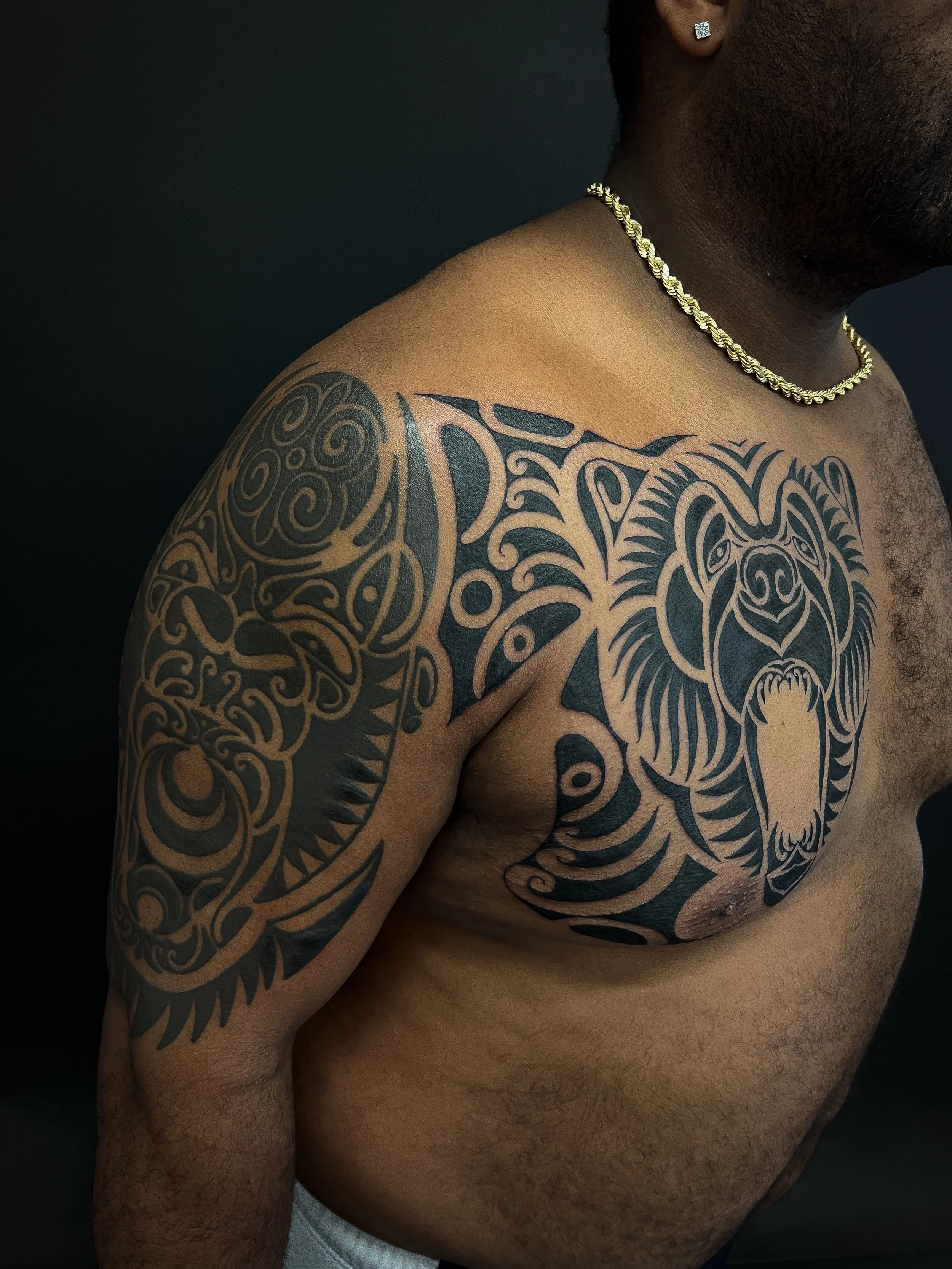Ape and Bear shamanic Totem Tattoo.jpg
