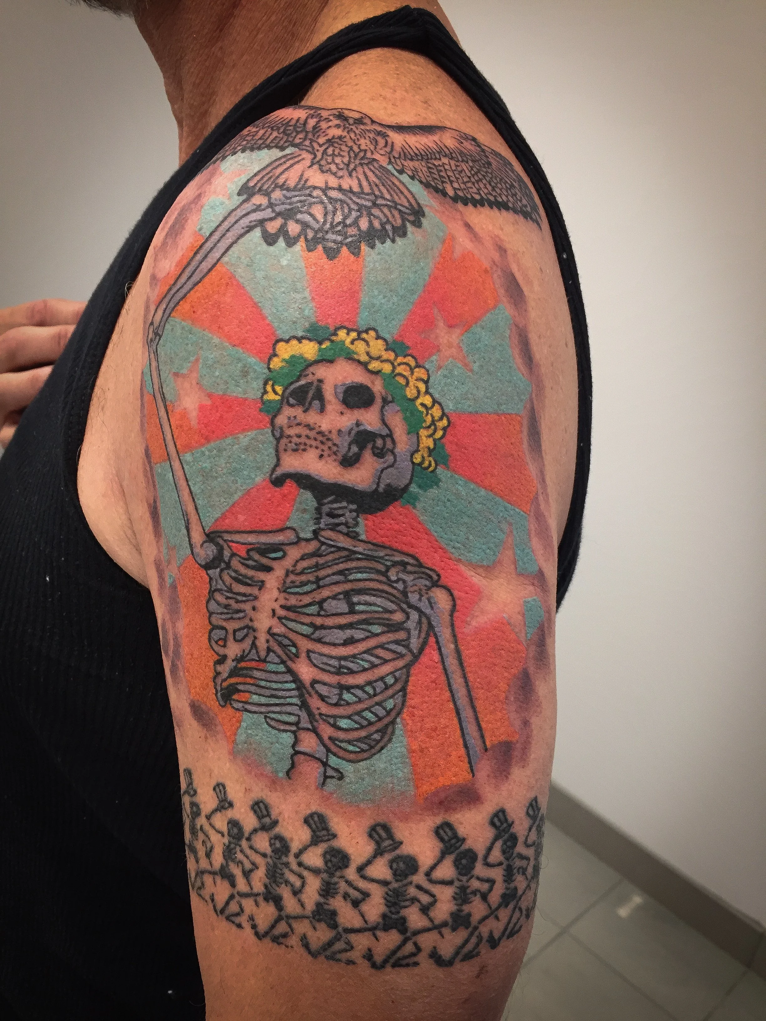Grateful dead skeleton dancing skeleton tattoo hawk.jpg