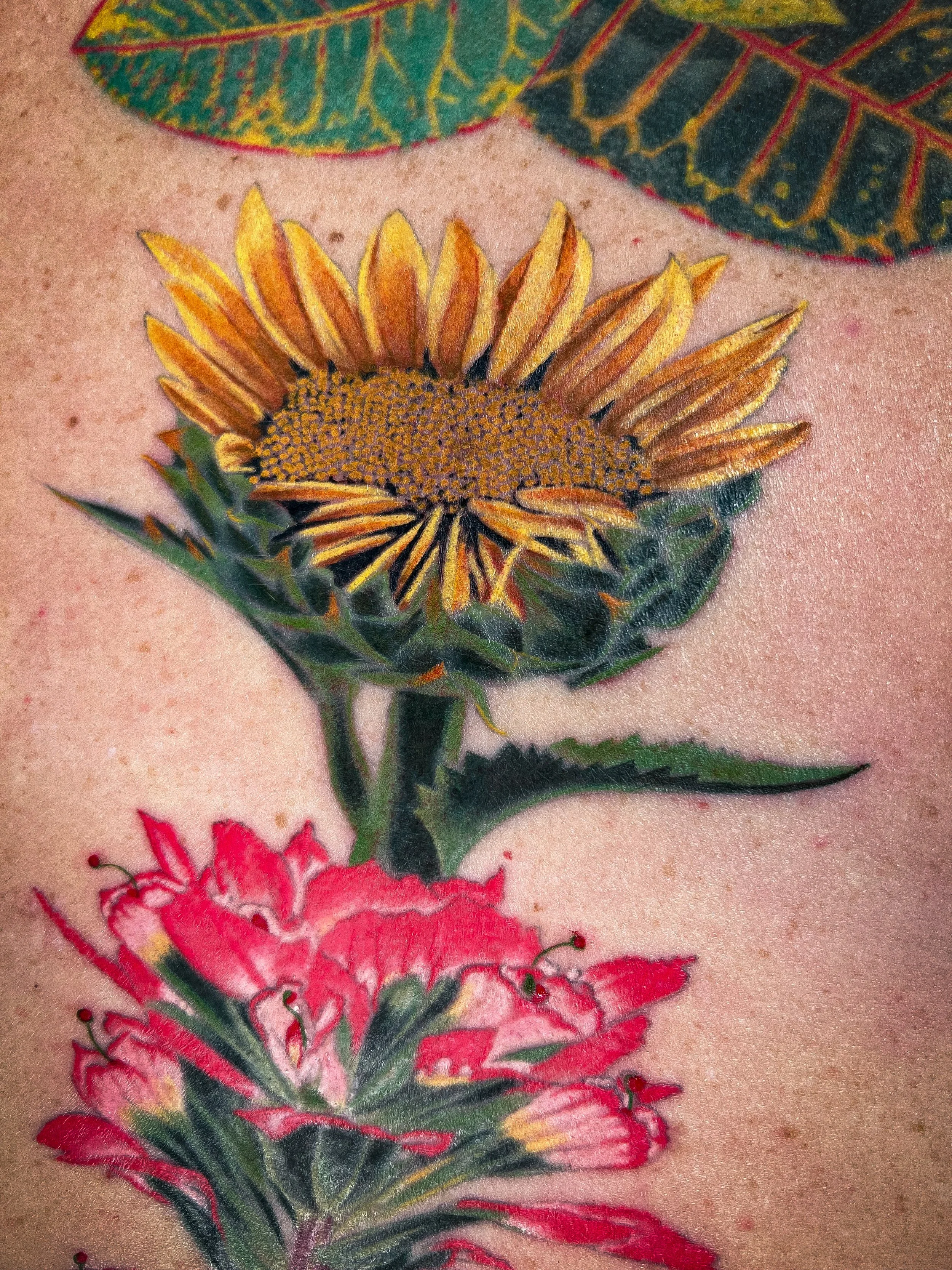 Chakra Floral back piece