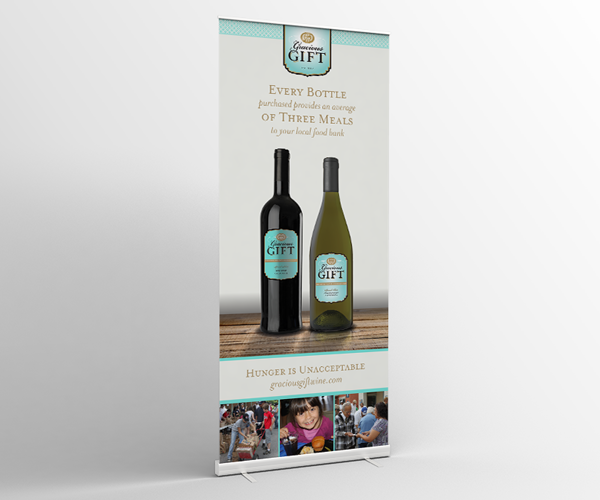 Gracious Gift Wine Pop-Up Banner