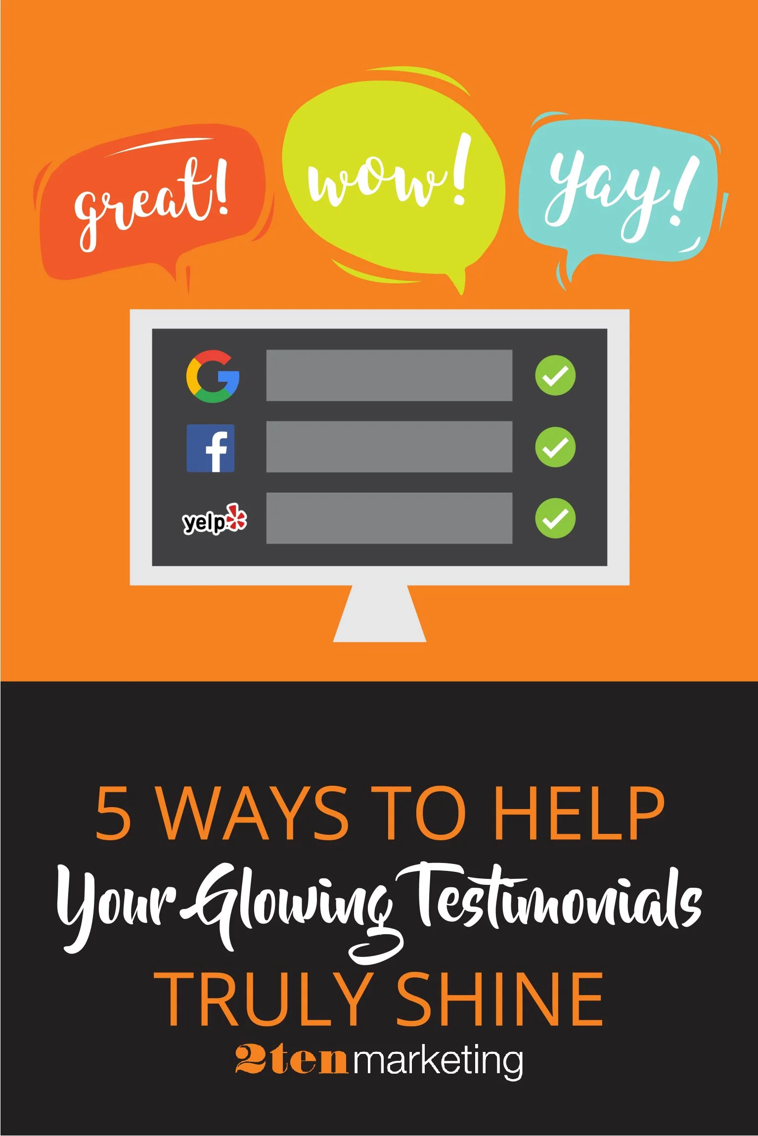 2ten Marketing helps small businesses in San Antonio, TX grow. Learn how customer reviews can be used in your everyday marketing. 