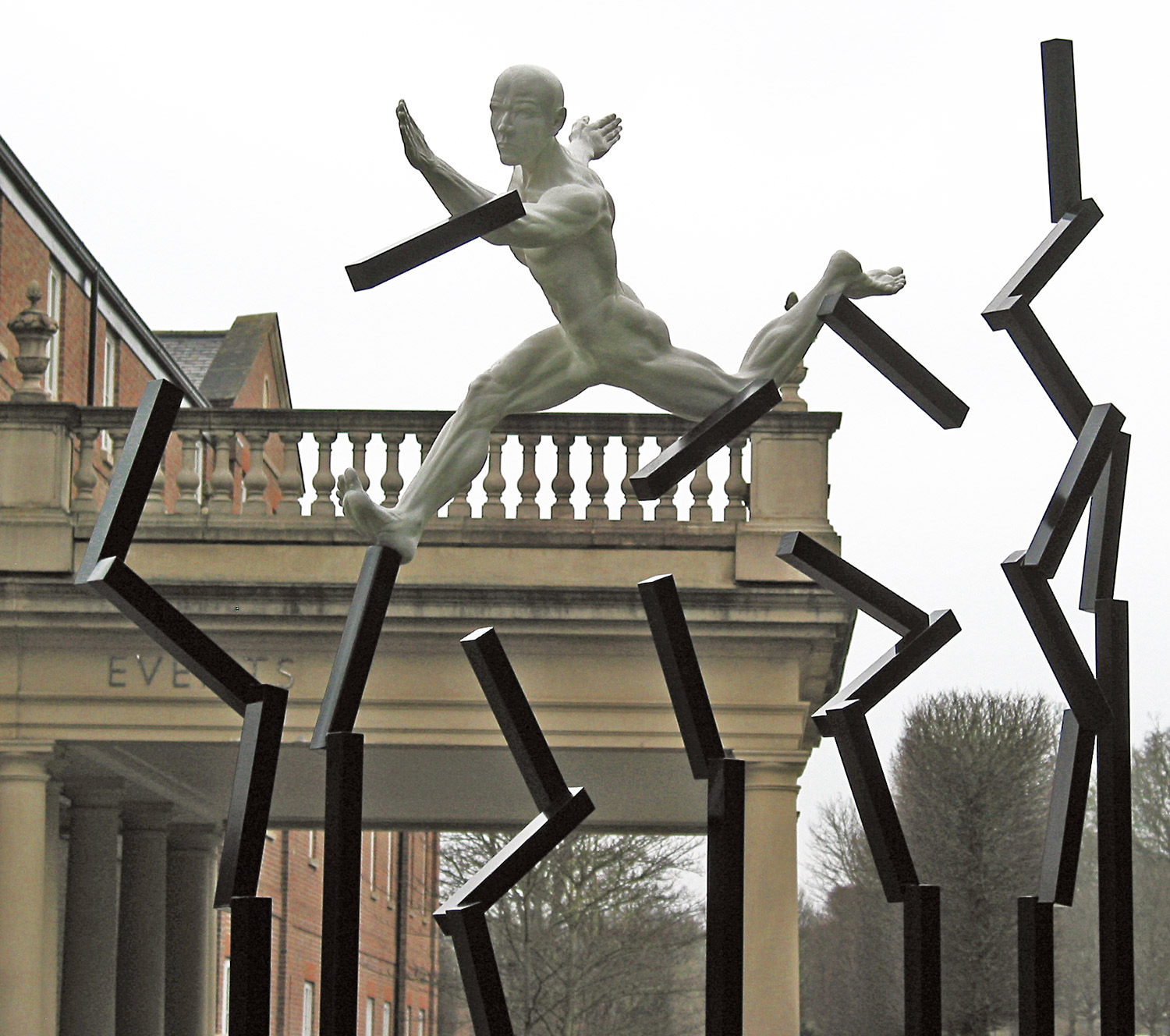 Funky Run 236cm high x 213cm wide Resin bonded marble & steel
