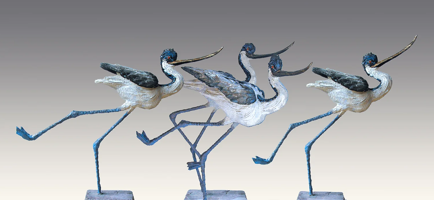 Avocets © 67 cm high x 188 cm wide Unique