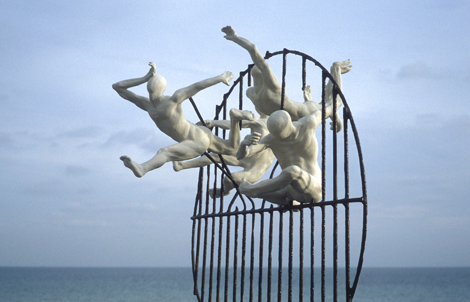Flight of the Langoustine Bronze & steel 4 metres high x 3 metres wide approx. 