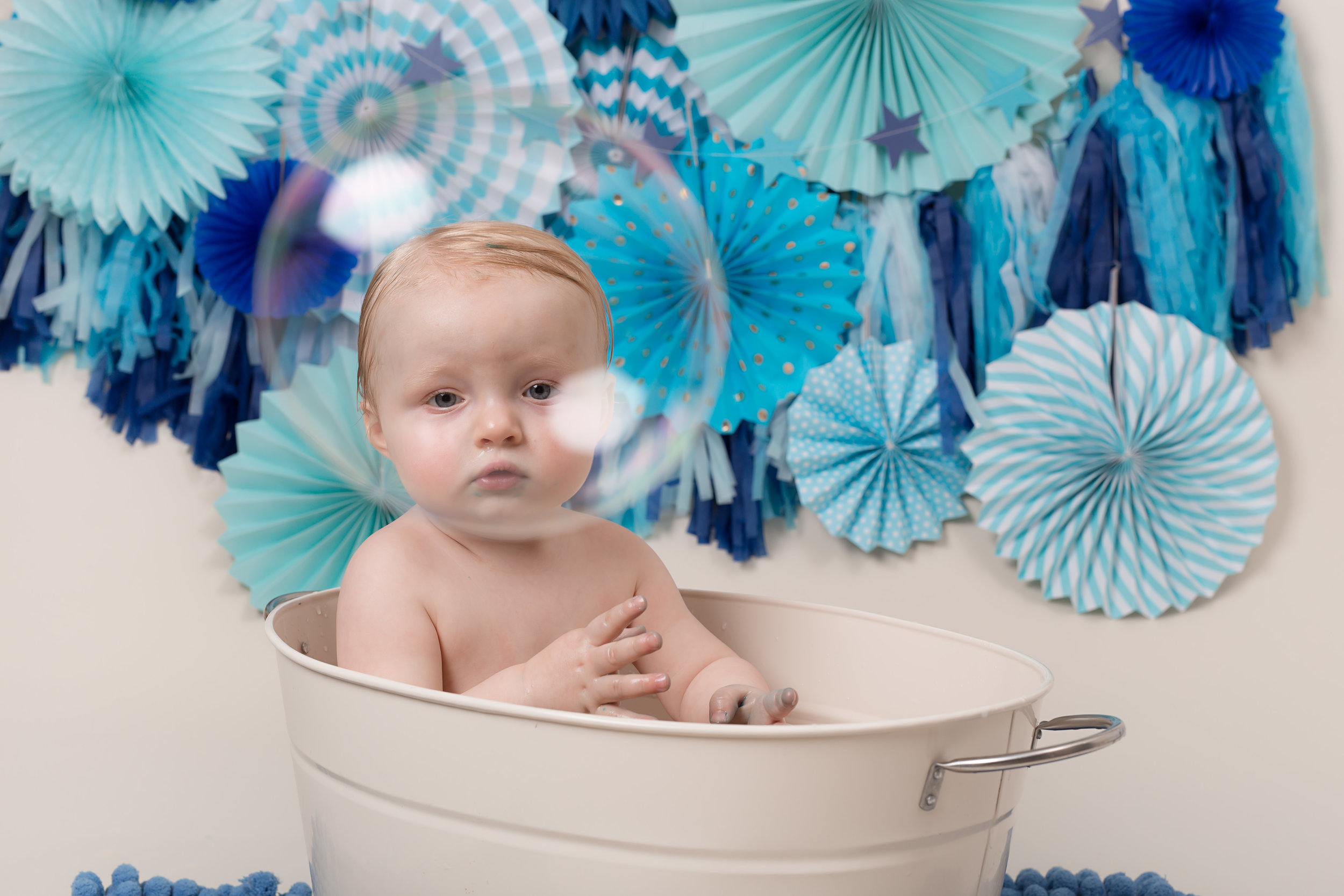 Cake smash and splash, Karen Kimmins Newborn Photography. Somerset..jpg