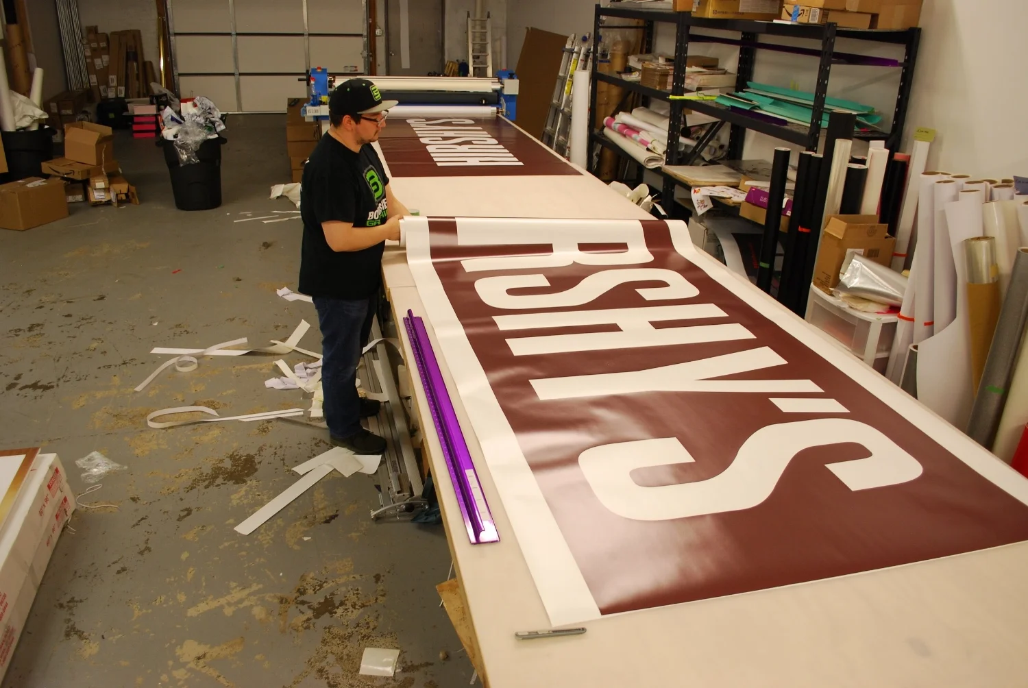 I arrived in time to see a project being prepped for delivery for a special event this weekend.