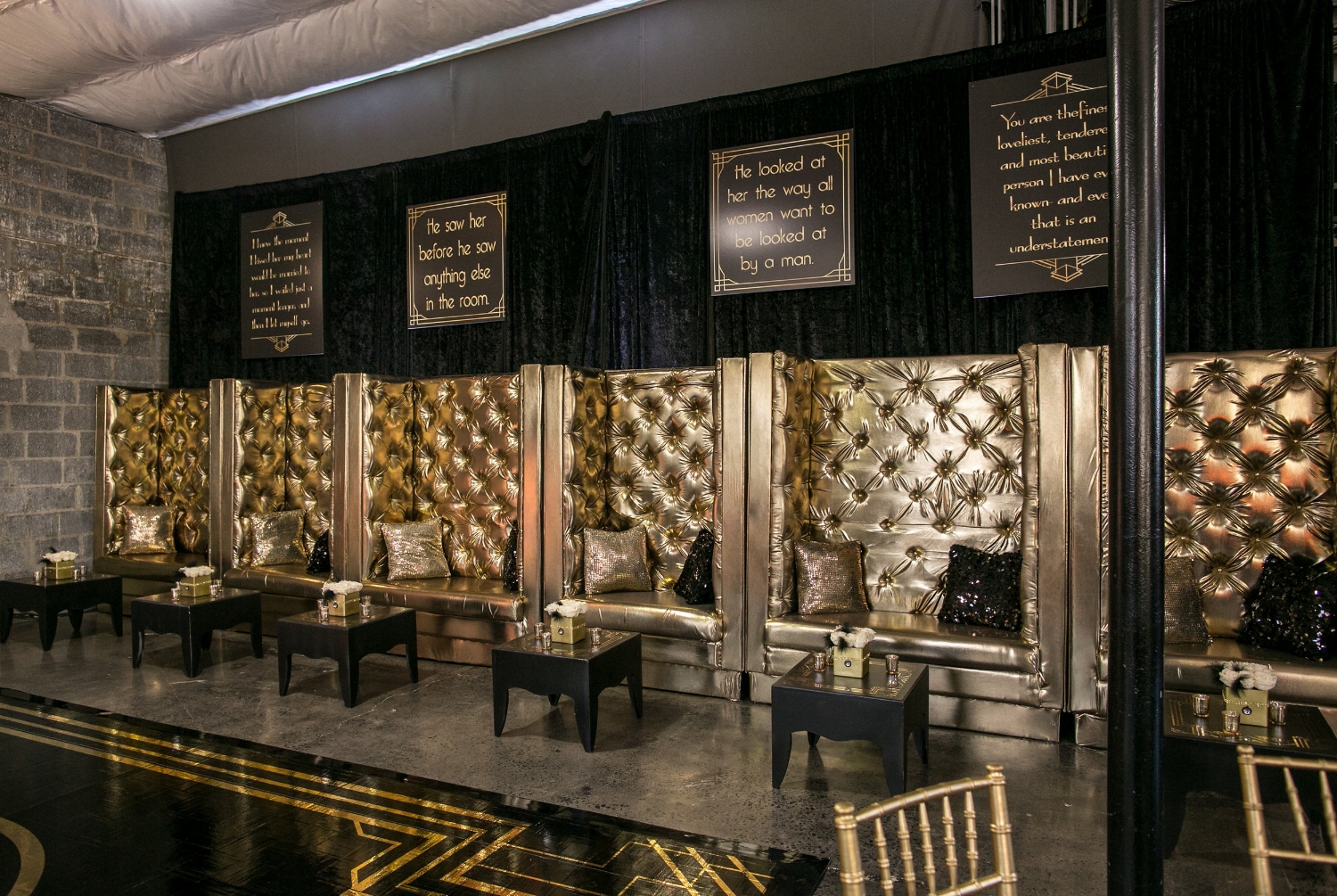 Signage by Bombshell, dance floor by Bombshell, love by Bombshell! Photo by Kirchhof Photography