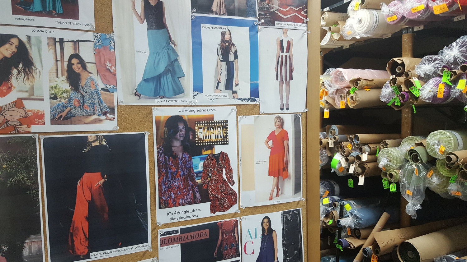 I met with several of my fabric vendors to find the perfect fabrics.