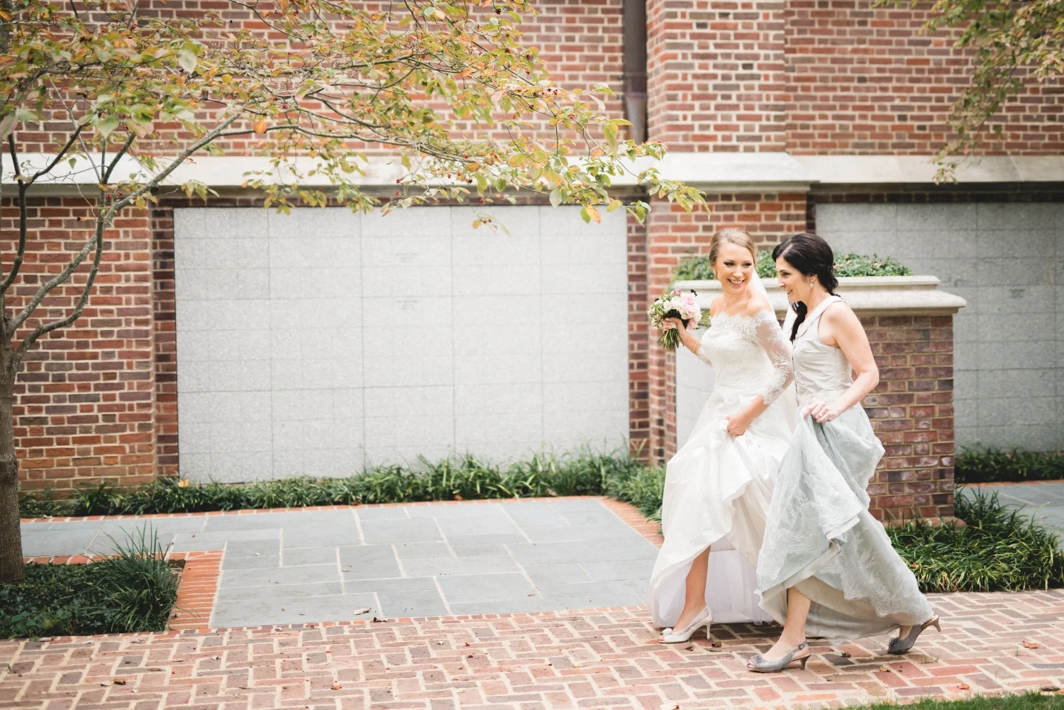 I carried Brielle's veil and saw Jeff waiting for her down the brick walkway. I gave her the veil to carry the rest of the way and she said, "Mom, I want you there too." I had always pictured this moment to be between the two of them. My heart was unprepared for this moment, but it was one of the best in my life. 