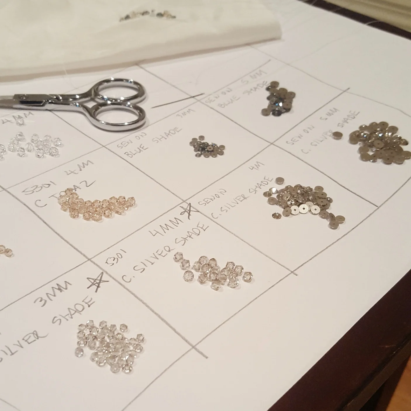 I knew every detail and color embellishment I wanted for my dress..