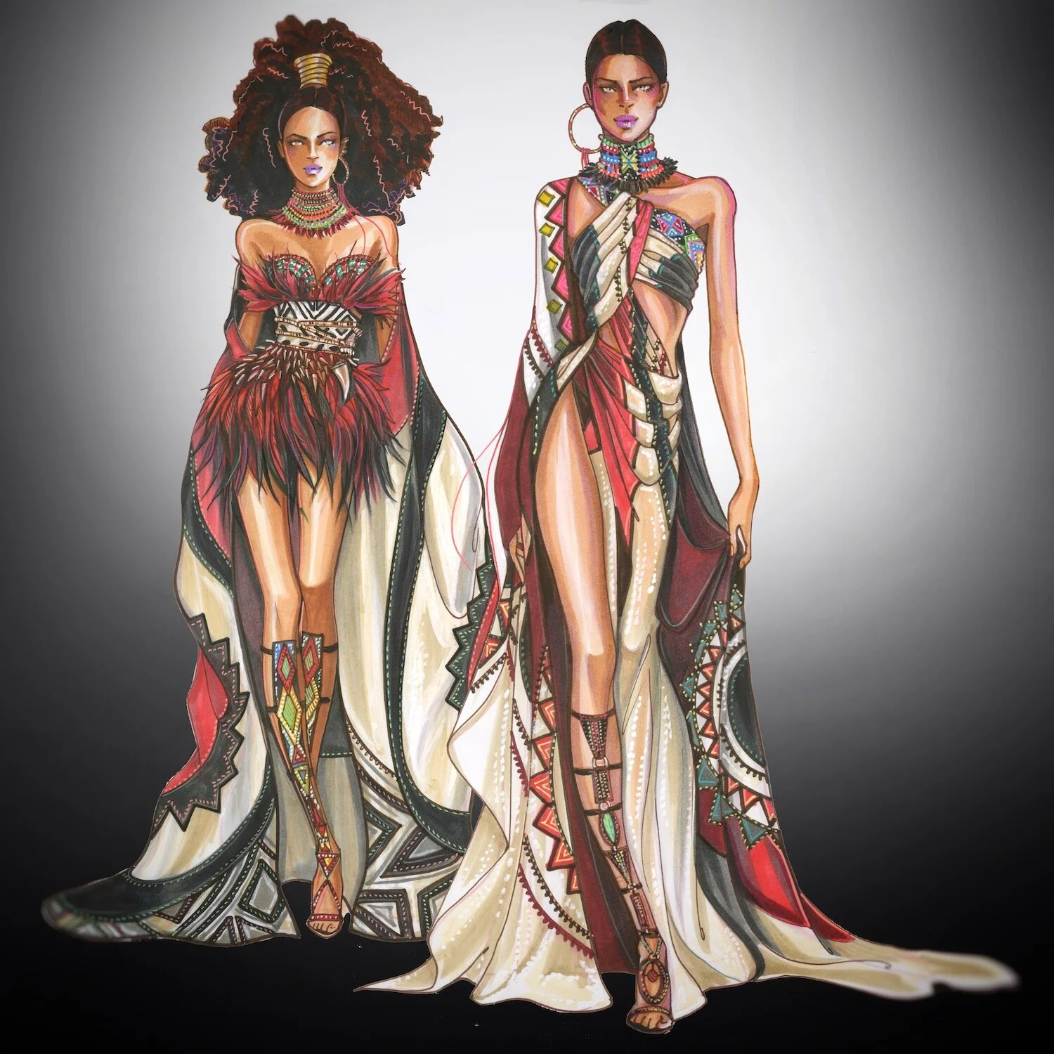 Keng Designs Headpiece.com— Fourteenth: Fashion Illustration with Paul Keng (The King)