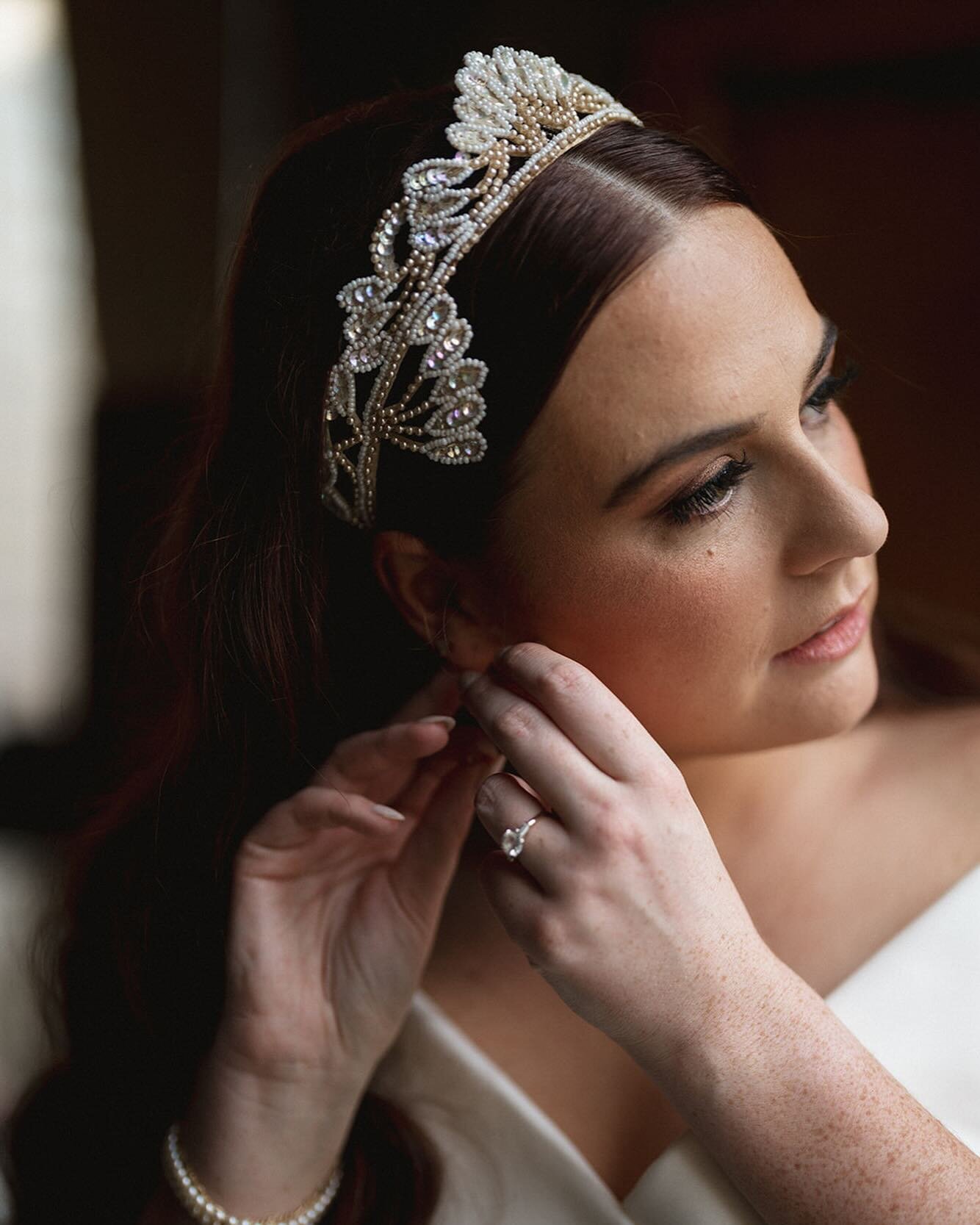 When I watch a period movie or series, I study the fashion depicted which so often inspires my work. Rebecca looks as though she could star in such a film. Restoring her gorgeous family crown for her wedding will be the topic of our March blog. I cou