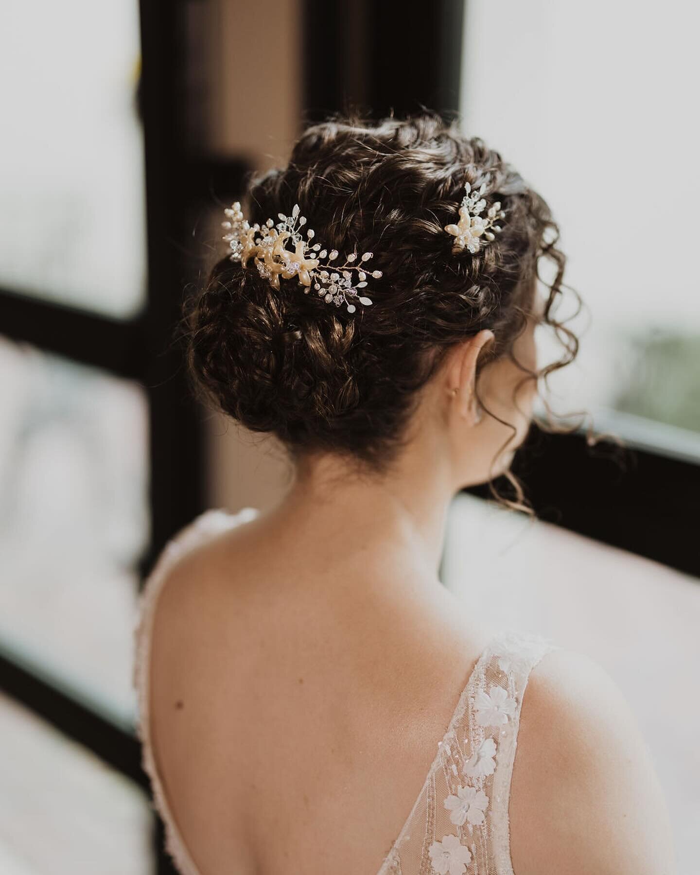 Heirloom wax flower crowns have so much potential for restyle into gorgeous hair accessories for your wedding. They are among the most delicate pieces to work on. Often the tiny wax petals are broken and held together only by the lustrous vintage gol