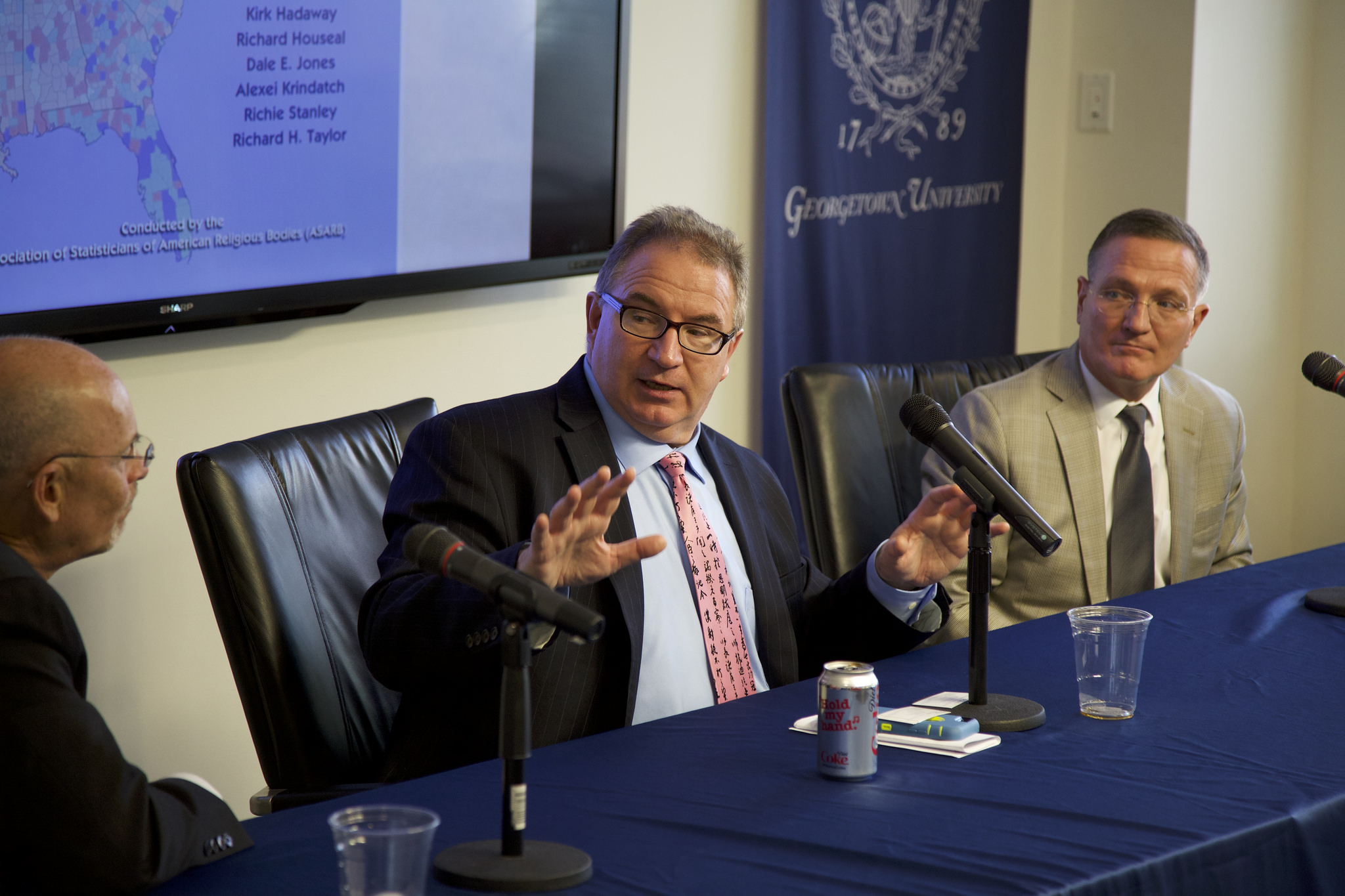  John J. DiIulio, Jr. (center) is the Frederic Fox Leadership Professor at the University of Pennsylvania and faculty director of the Fox Leadership Program and the Program for Research on Religion and Urban Civil Society (PRRUCS). 