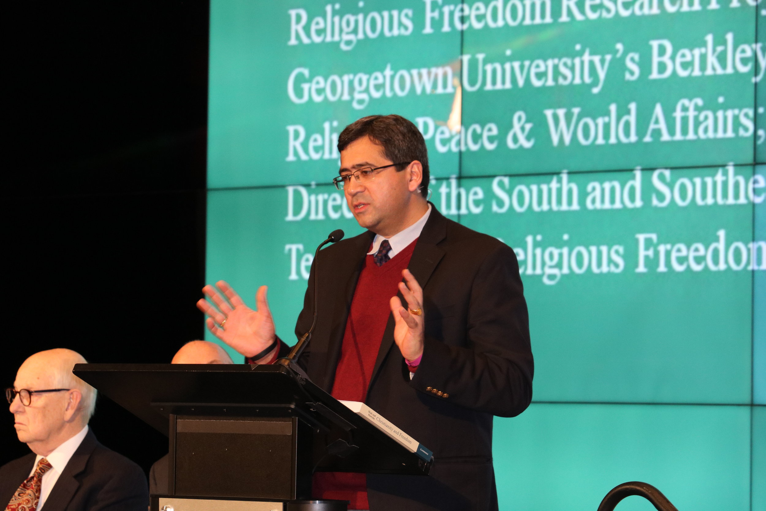 Timothy Shah delivering remarks on Religious Freedom Day | Photo: RFI/Abigail Galvan&nbsp;