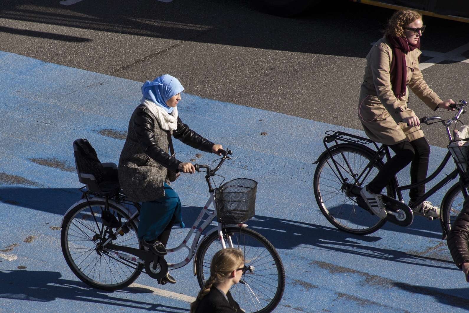 Women riding in Copenhagen, Denmark. Photo: Flickr/Cycle Chic Copenhagen_55.