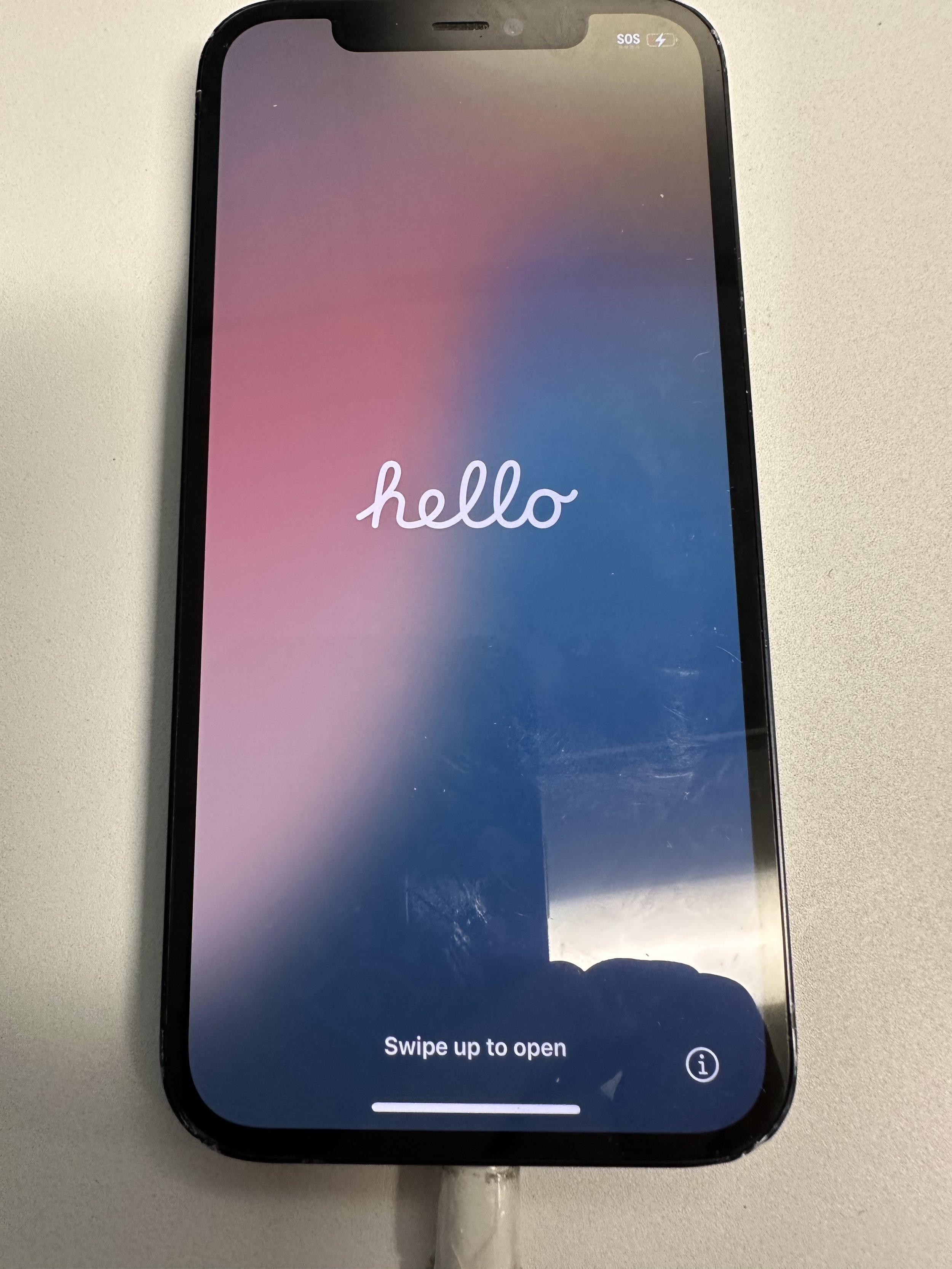 swipe up