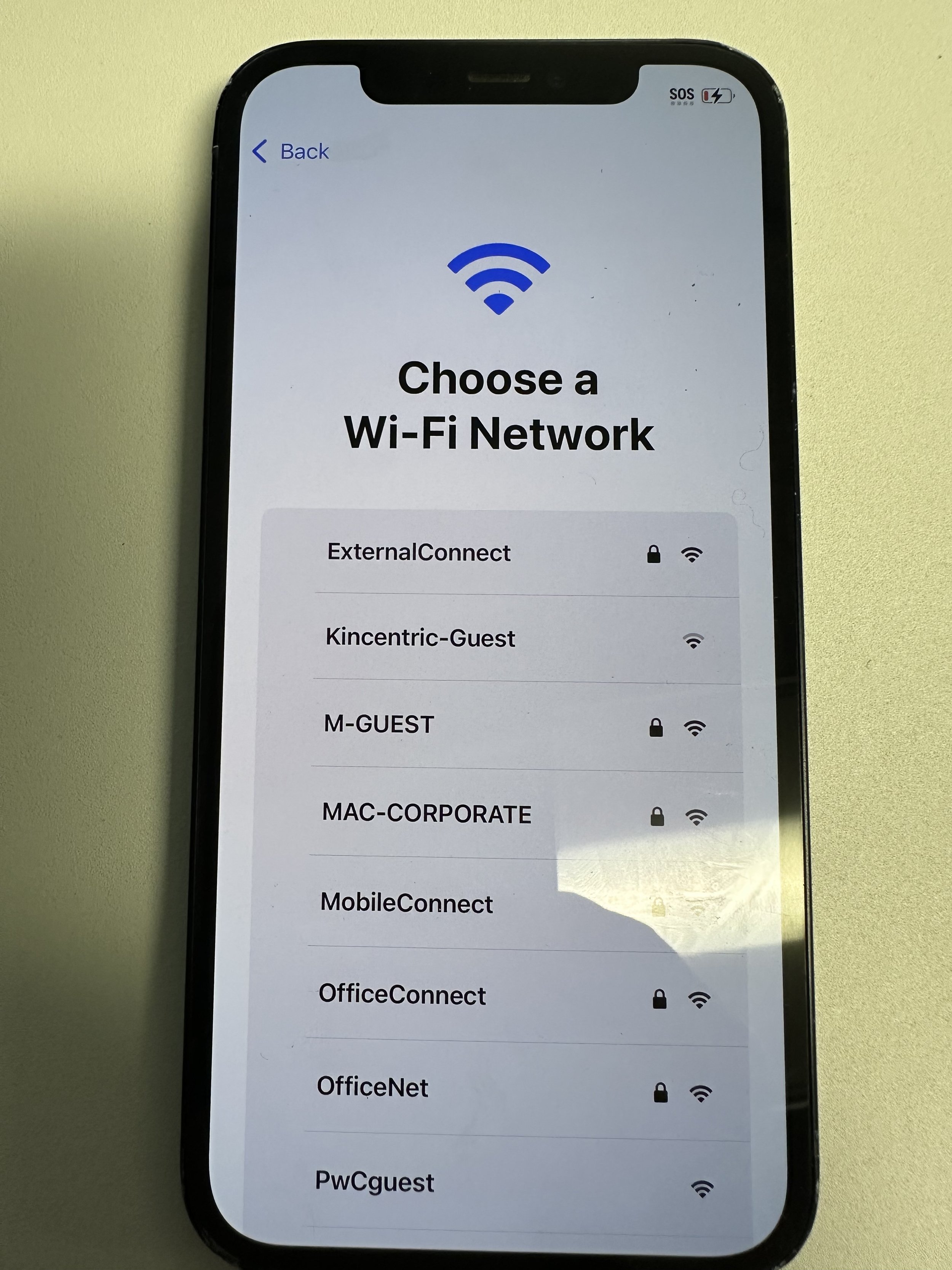 best to avoid data. use M-GUEST in MAC branch office (click this image for pw). it will automatically change to MAC-CORPORATE after installing company profile.