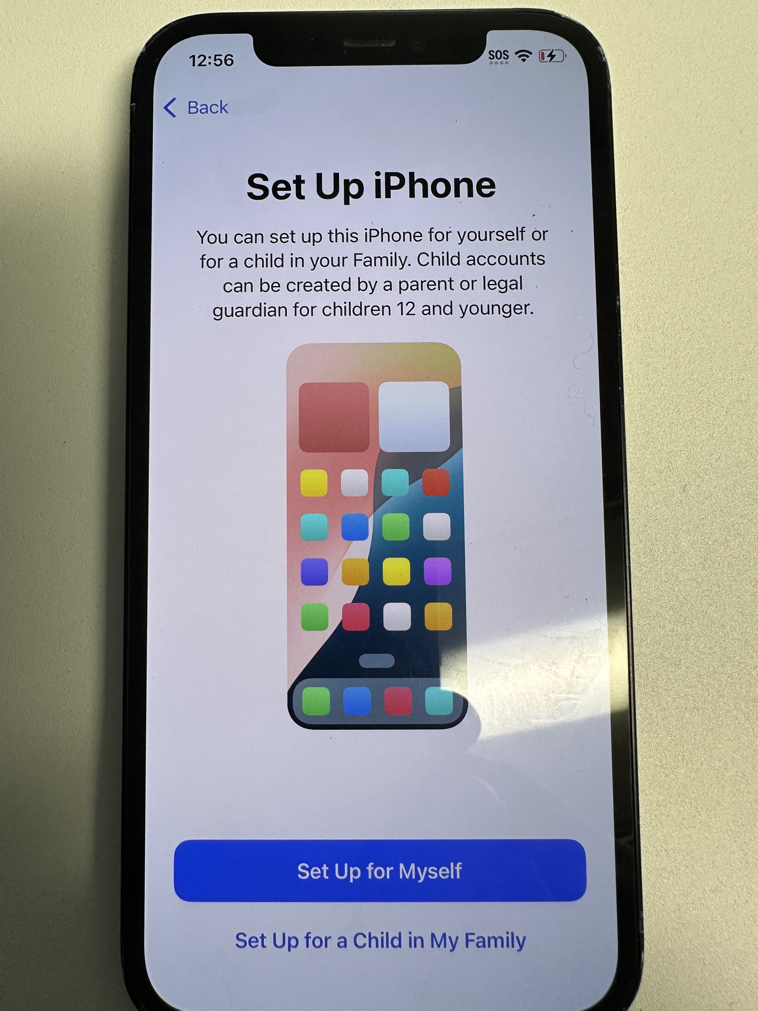 set up for myself
