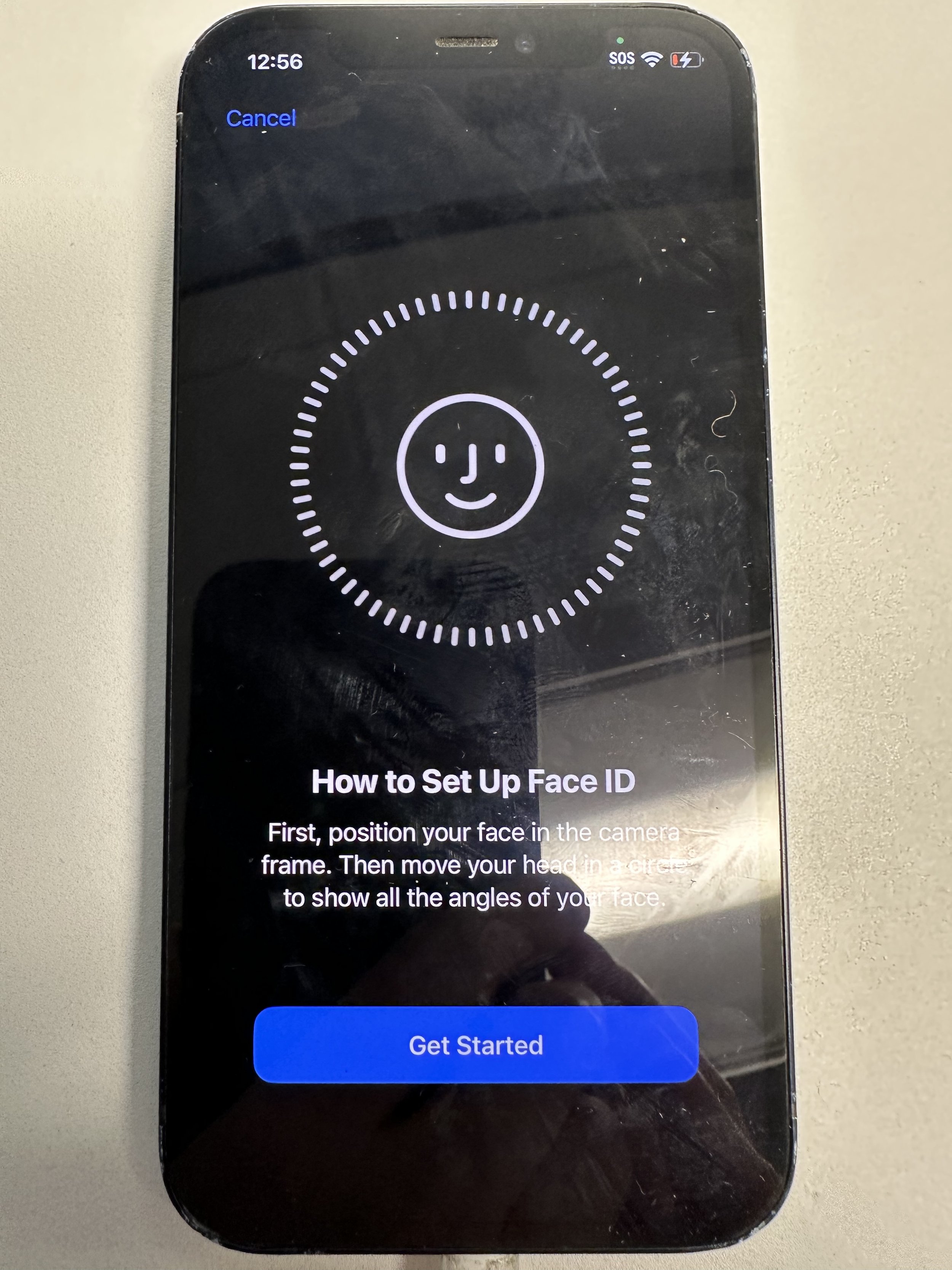 if setting up, follow on-screen instructions
