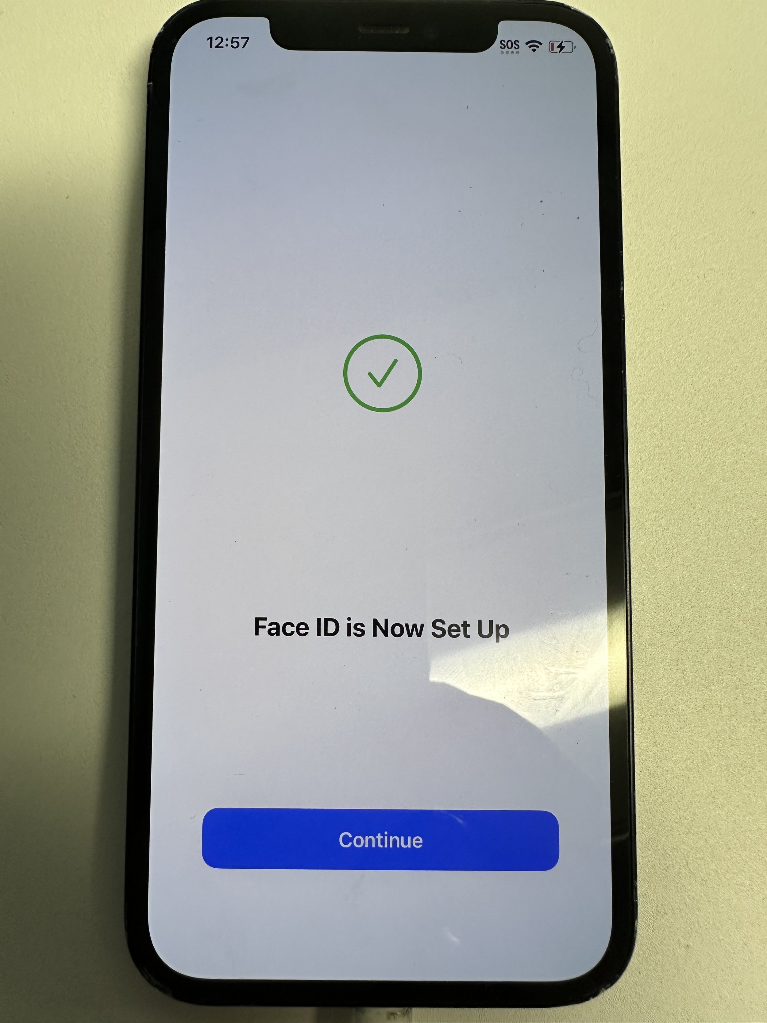 if setting up, continue