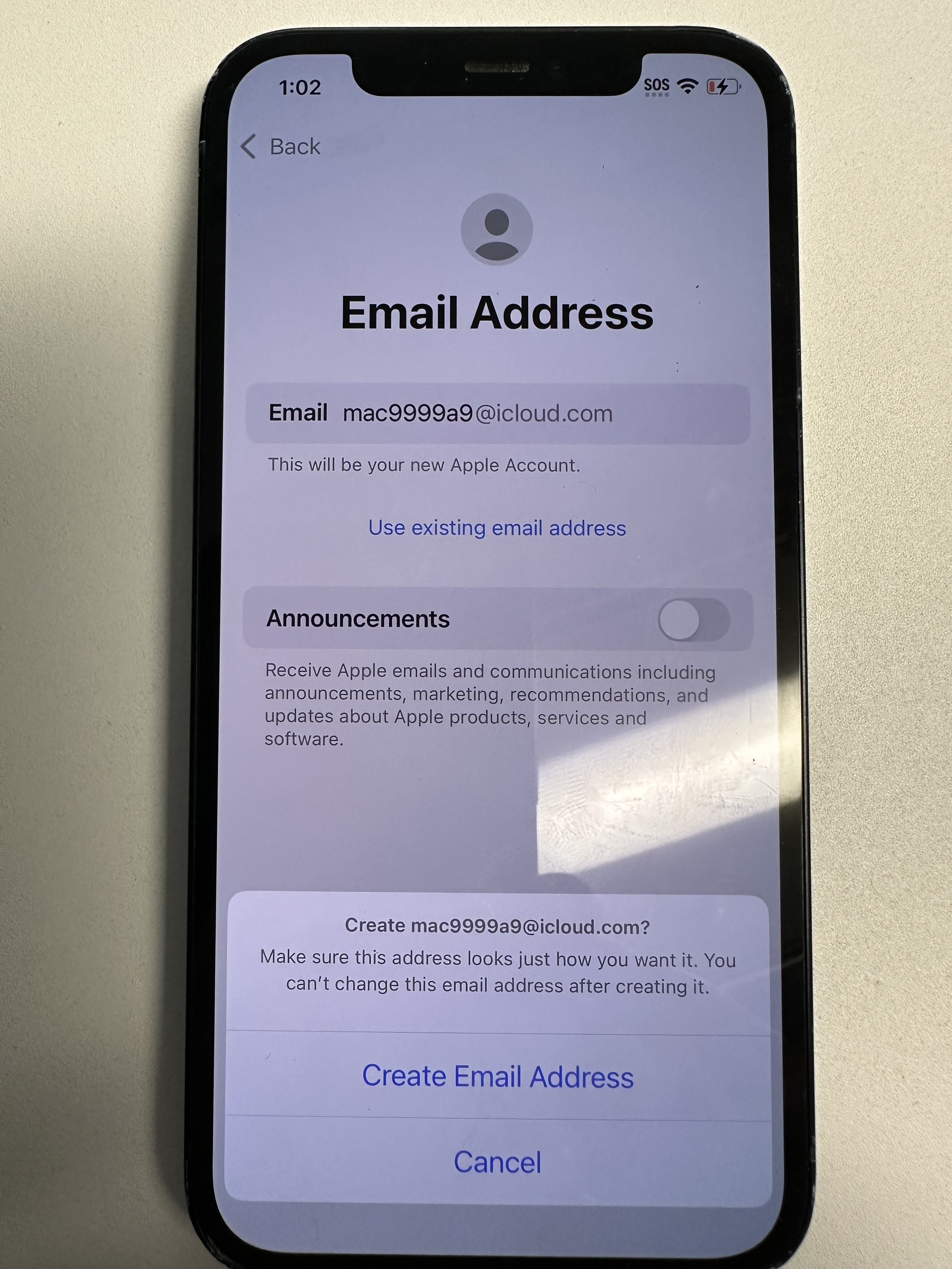 create email address