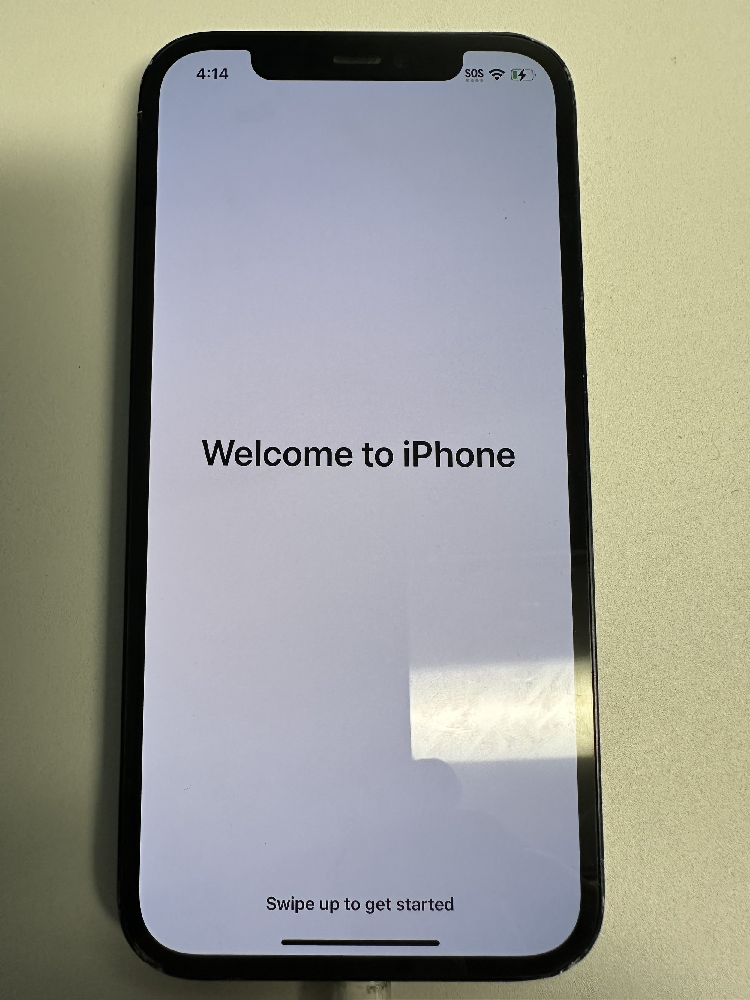 swipe up