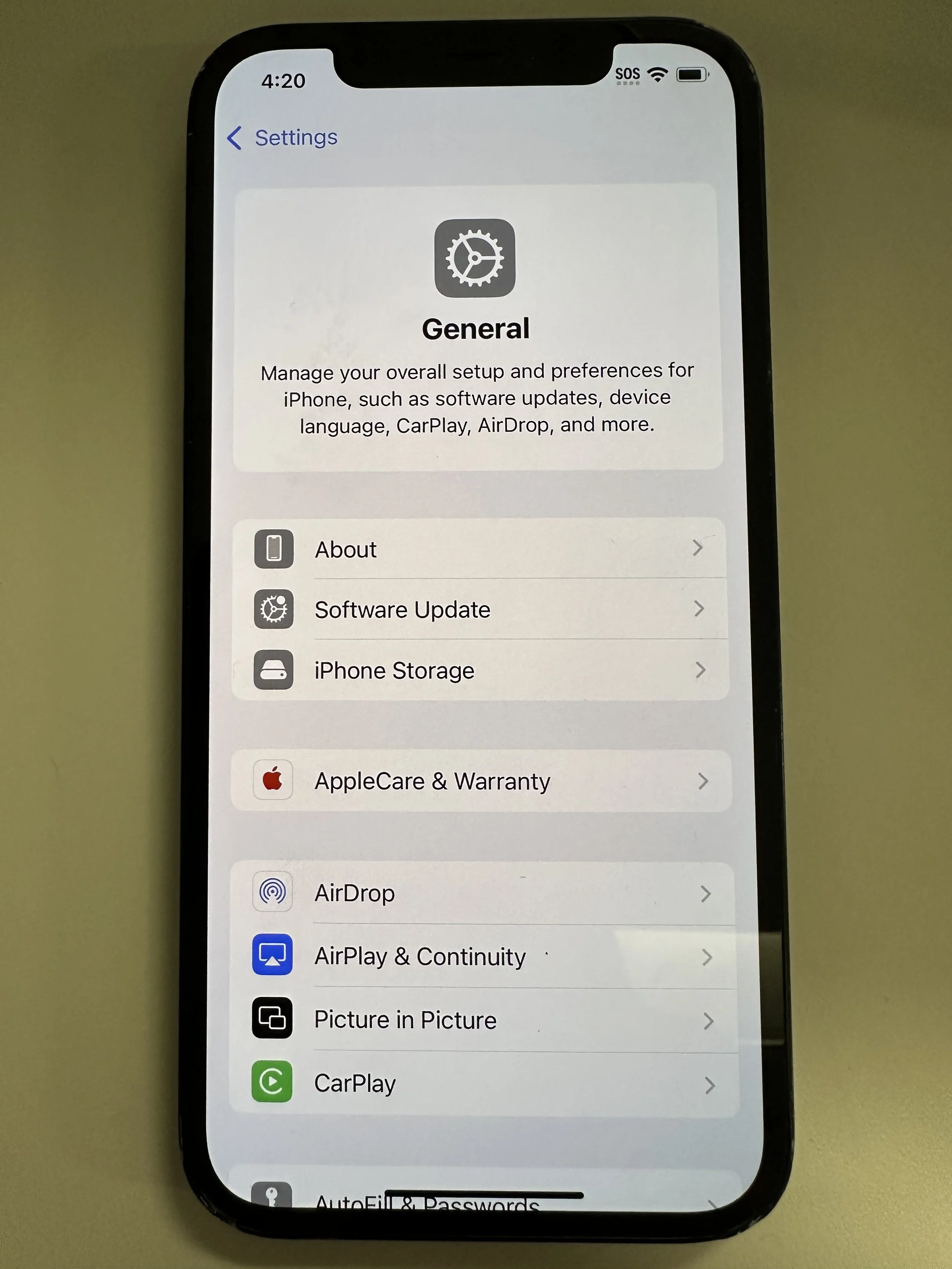  swipe up/scroll down 