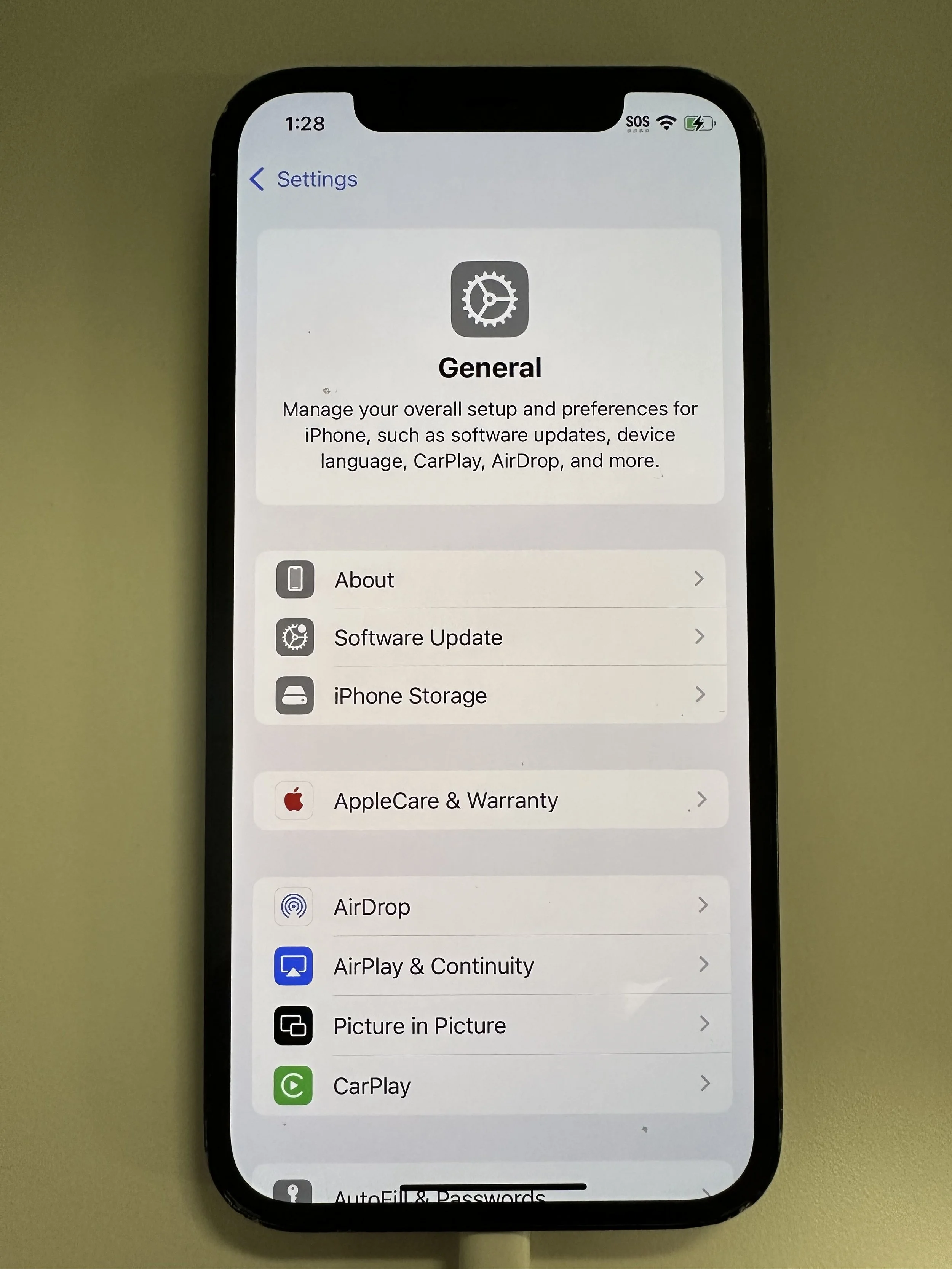  swipe up/scroll down 