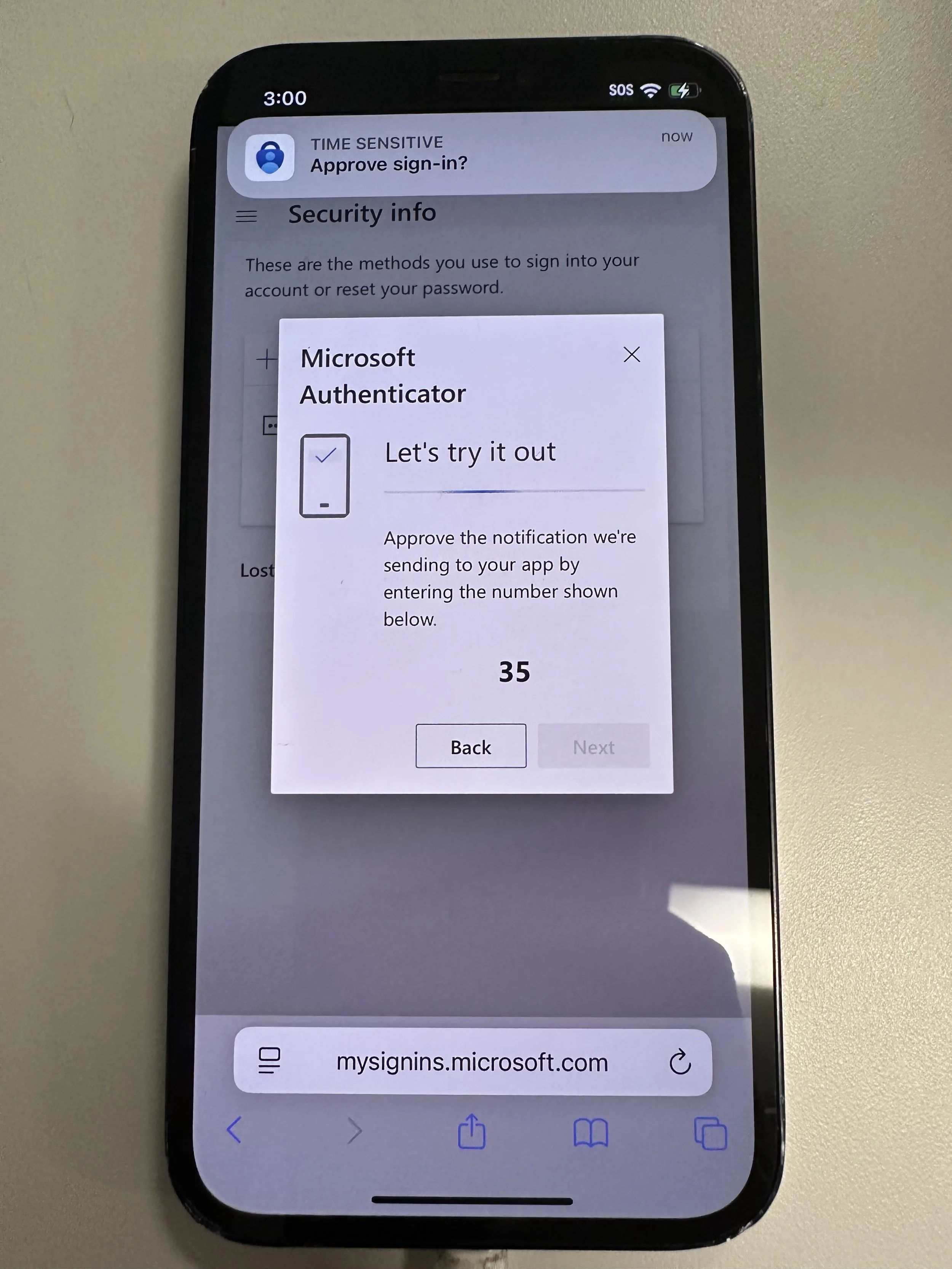  tap the banner up top. If you miss it, go back to Home screen and open Microsoft Authenticator manually. 