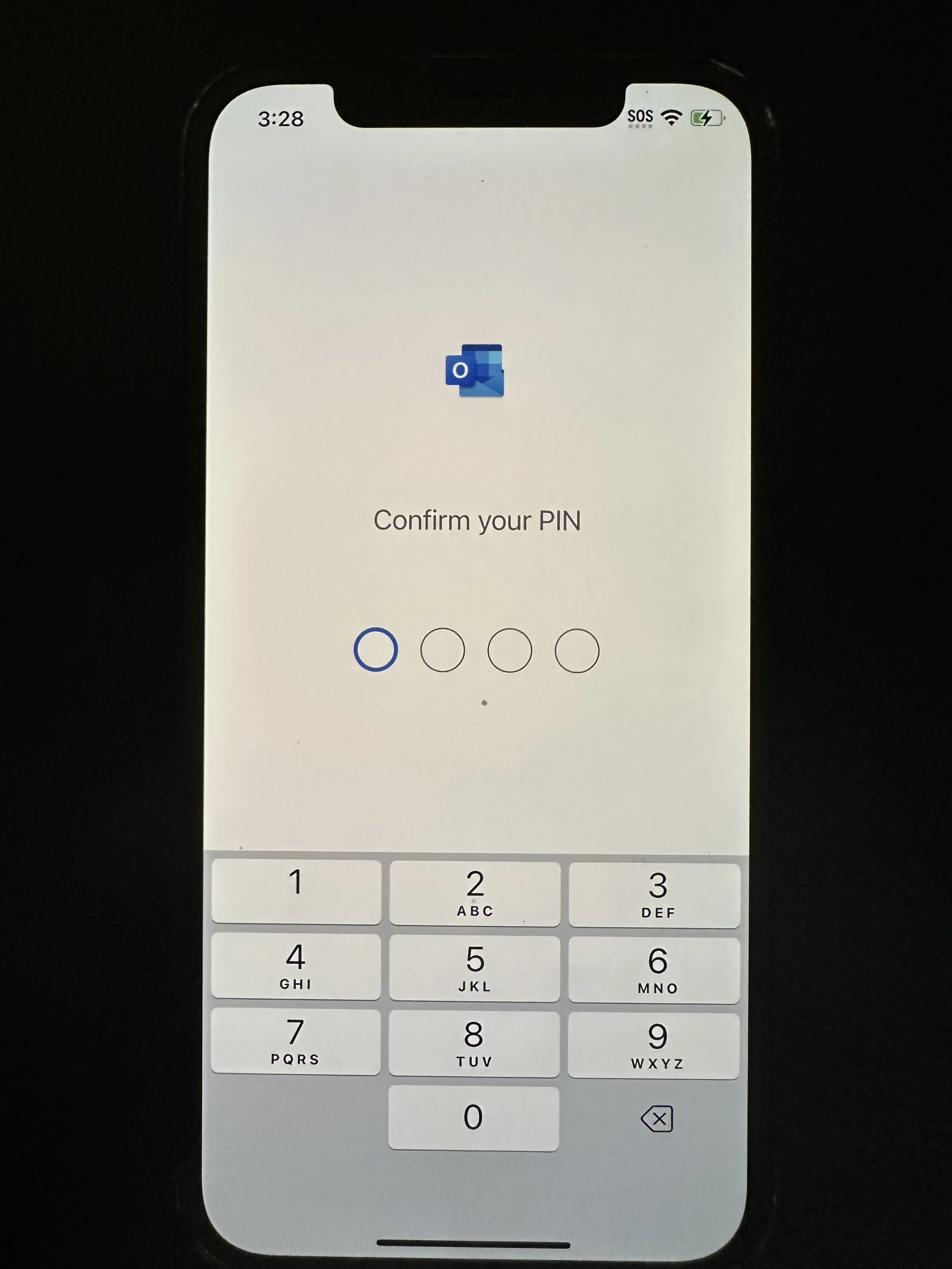  enter the same 4-digit PIN. You should now see your Outlook email. We recommend turning all notifications on when prompted. 