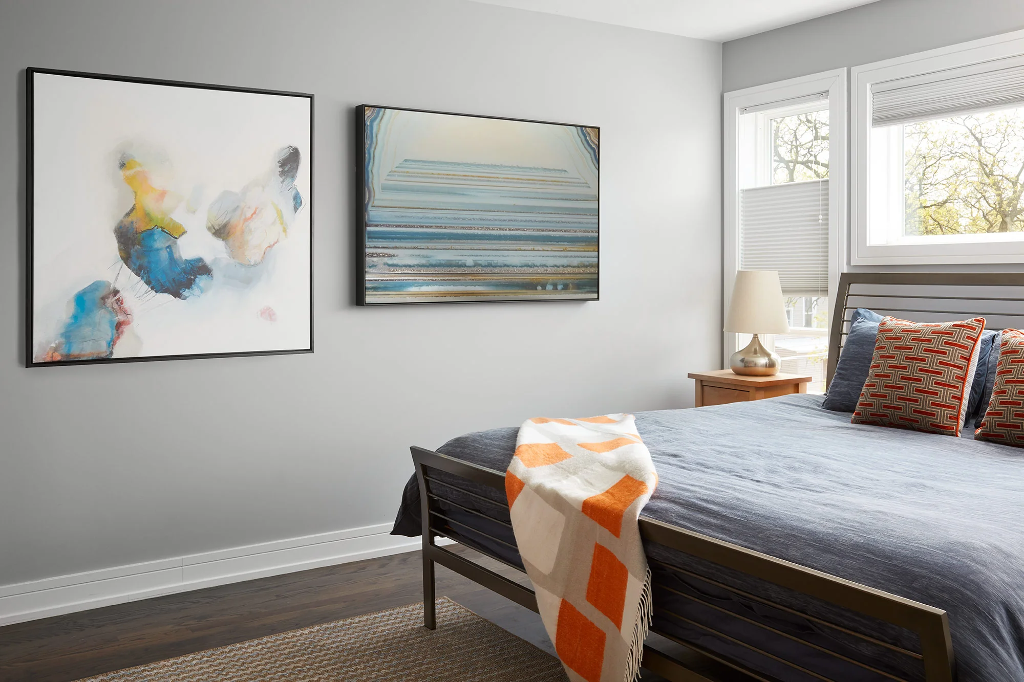 Bedroom- Interior Design- Art Curation by Paula Interiors