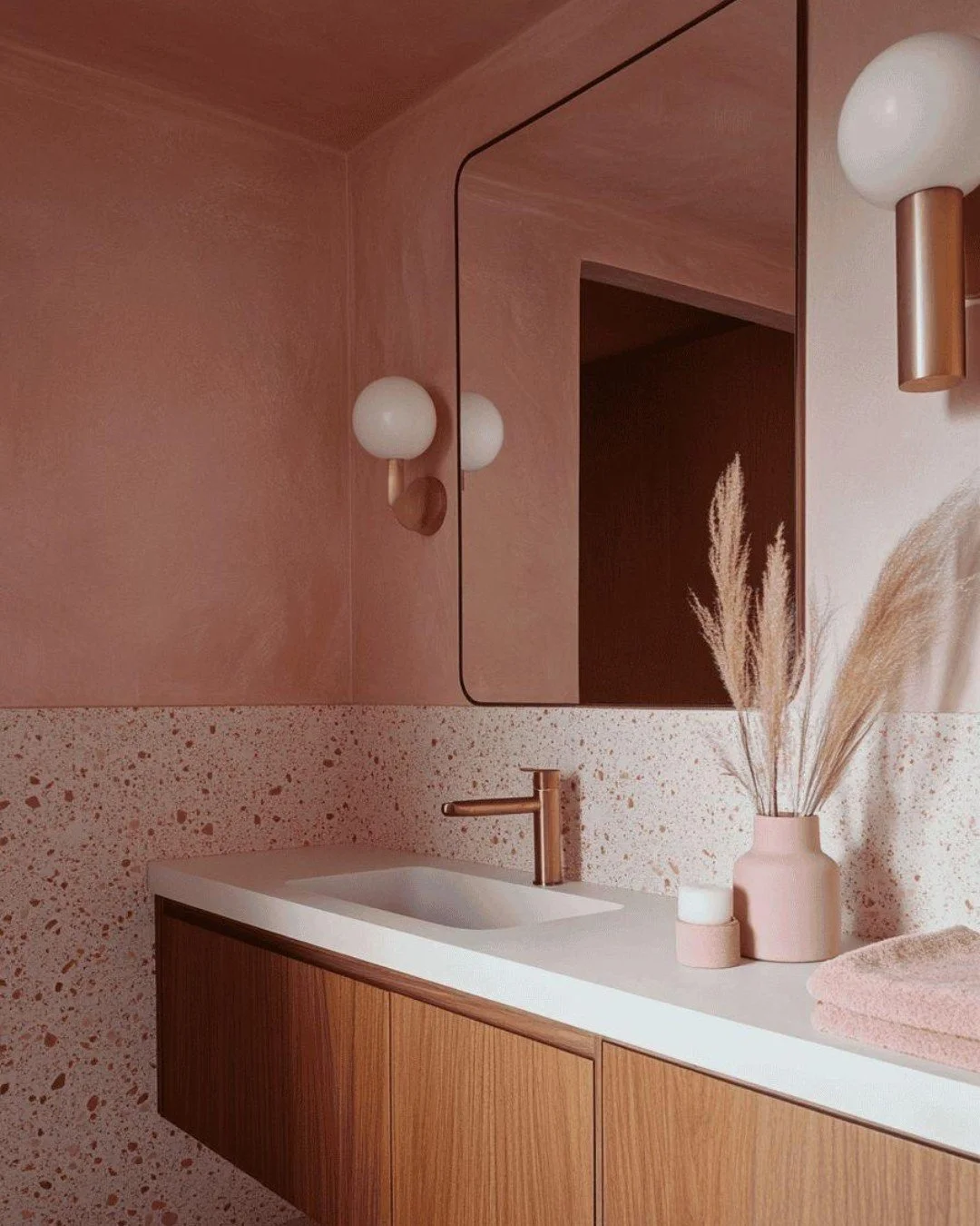 Designing with soft pink means understanding that color can also be calm&mdash;a key element in creating spaces you truly want to live in. 

📷 Reference image via Pinterest &mdash; credit to original creator.

#interiordesign #modernhome #milliondol