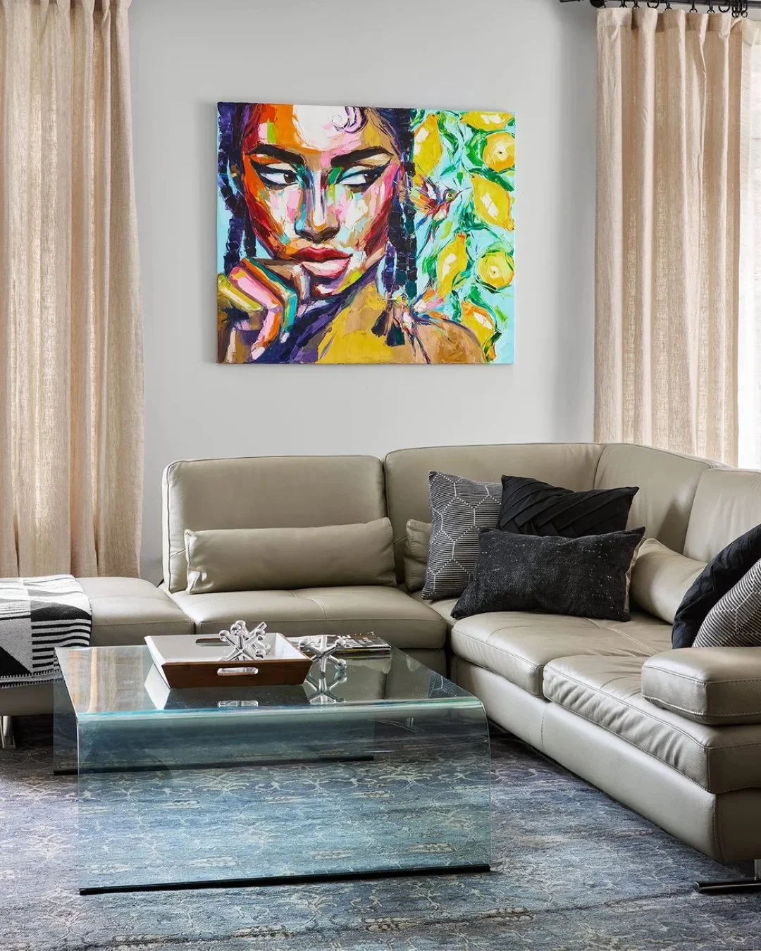 An art wall is never just a wall&mdash;it&rsquo;s a statement.

Layered, bold, and unapologetically expressive, it turns any space into a story worth staring at. 

#ModernInteriorDesign #ContemporaryInteriors #ModernHome #InteriorInspiration #DesignD